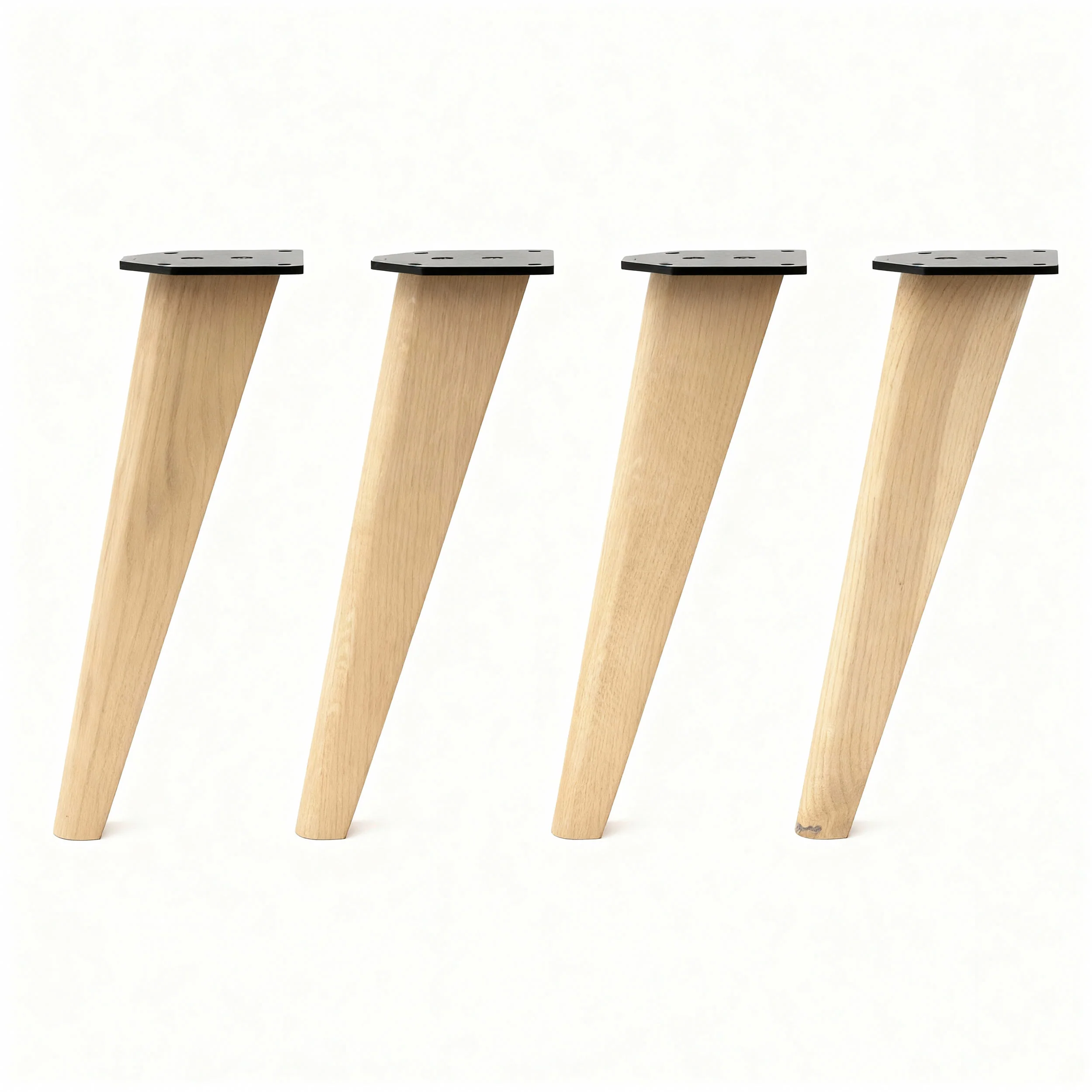 40cm Tapered Oak Table Legs - Image 10