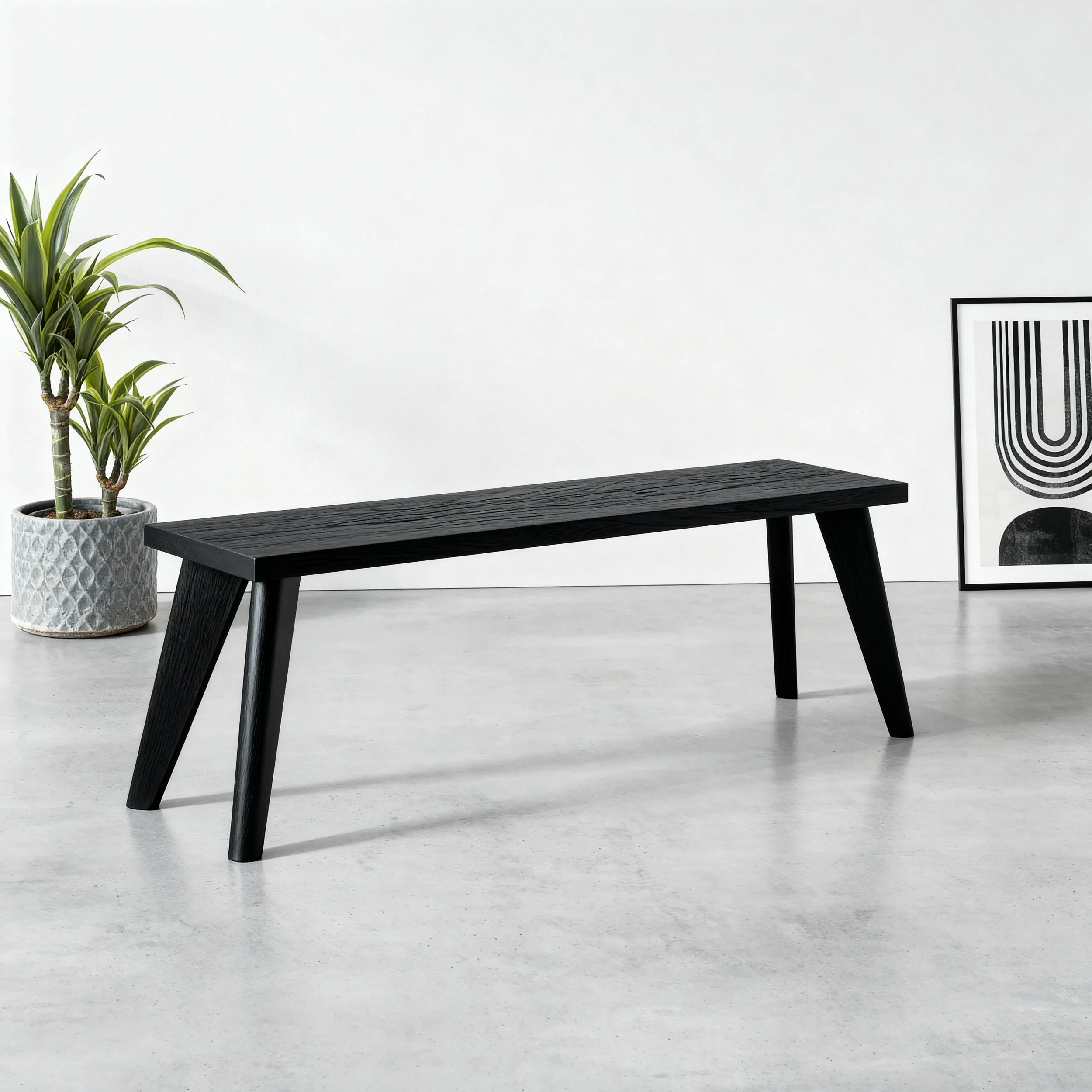 40cm Tapered Oak Table Legs - Image 12