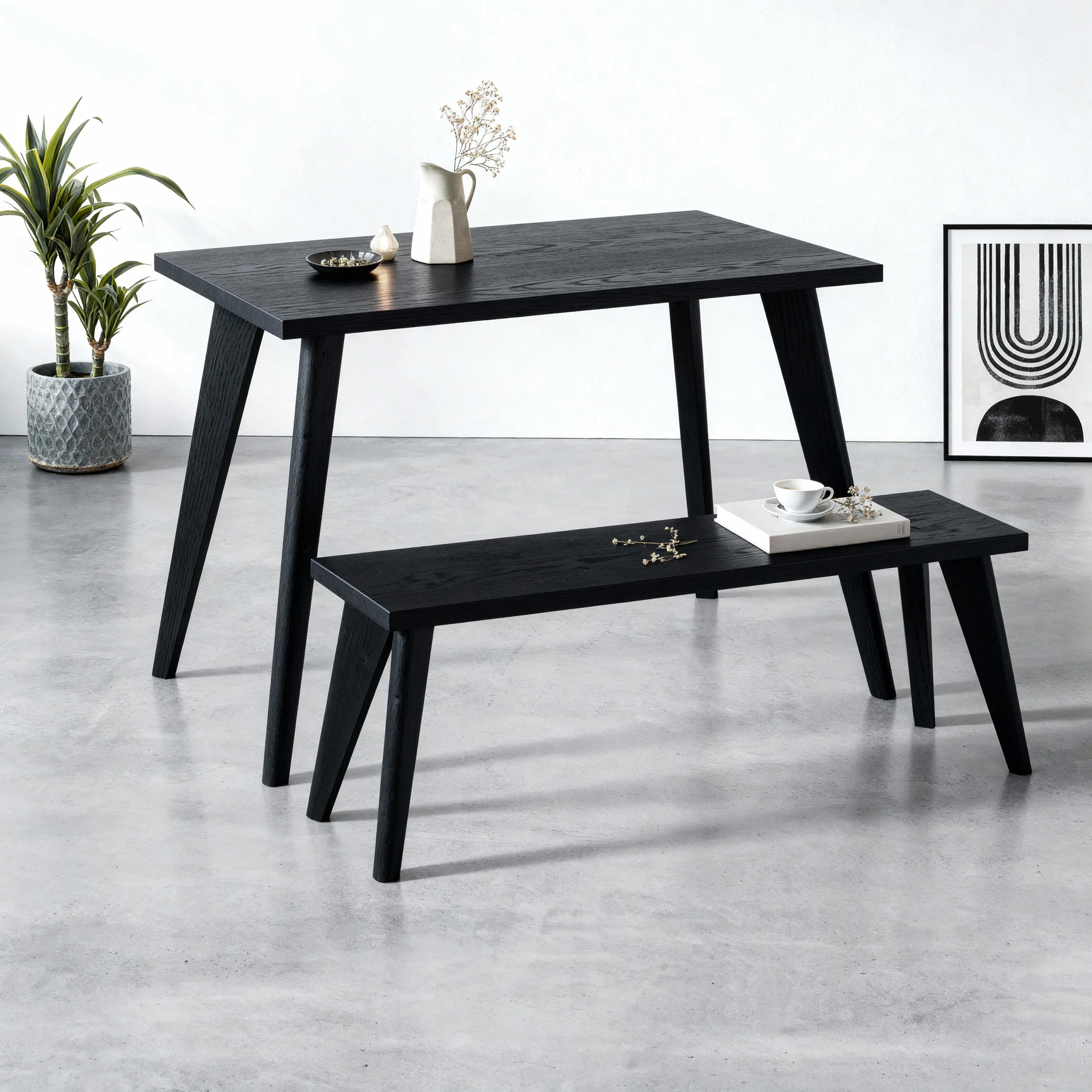 40cm Tapered Oak Table Legs - Image 13