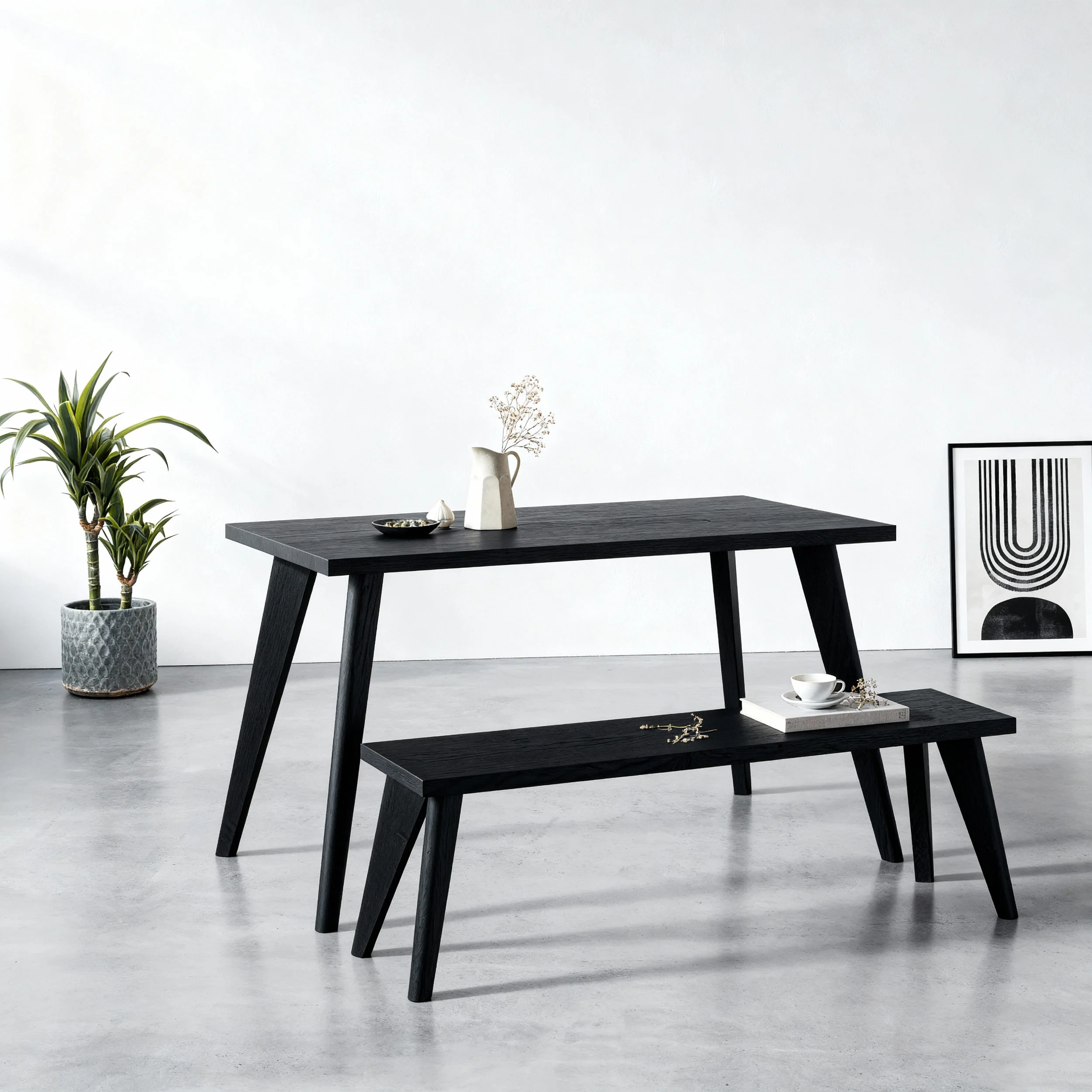 40cm Tapered Oak Table Legs - Image 14