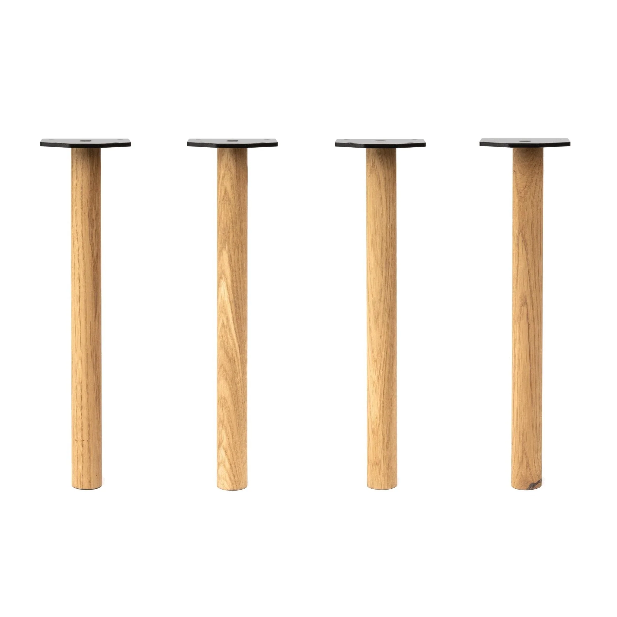 40cm Tapered Oak Table Legs - Image 8
