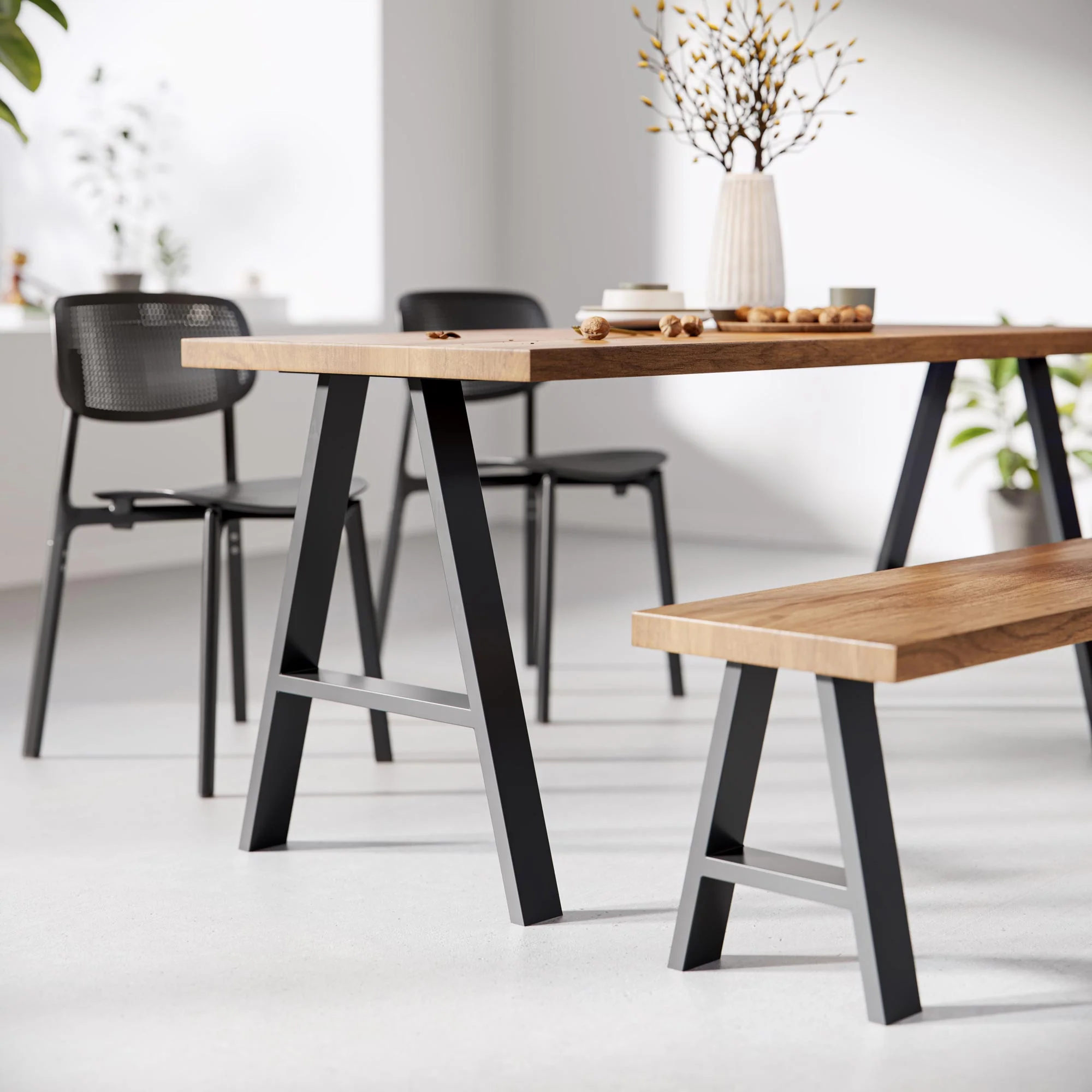A-Frame Industrial legs | 40cm Bench - Image 10