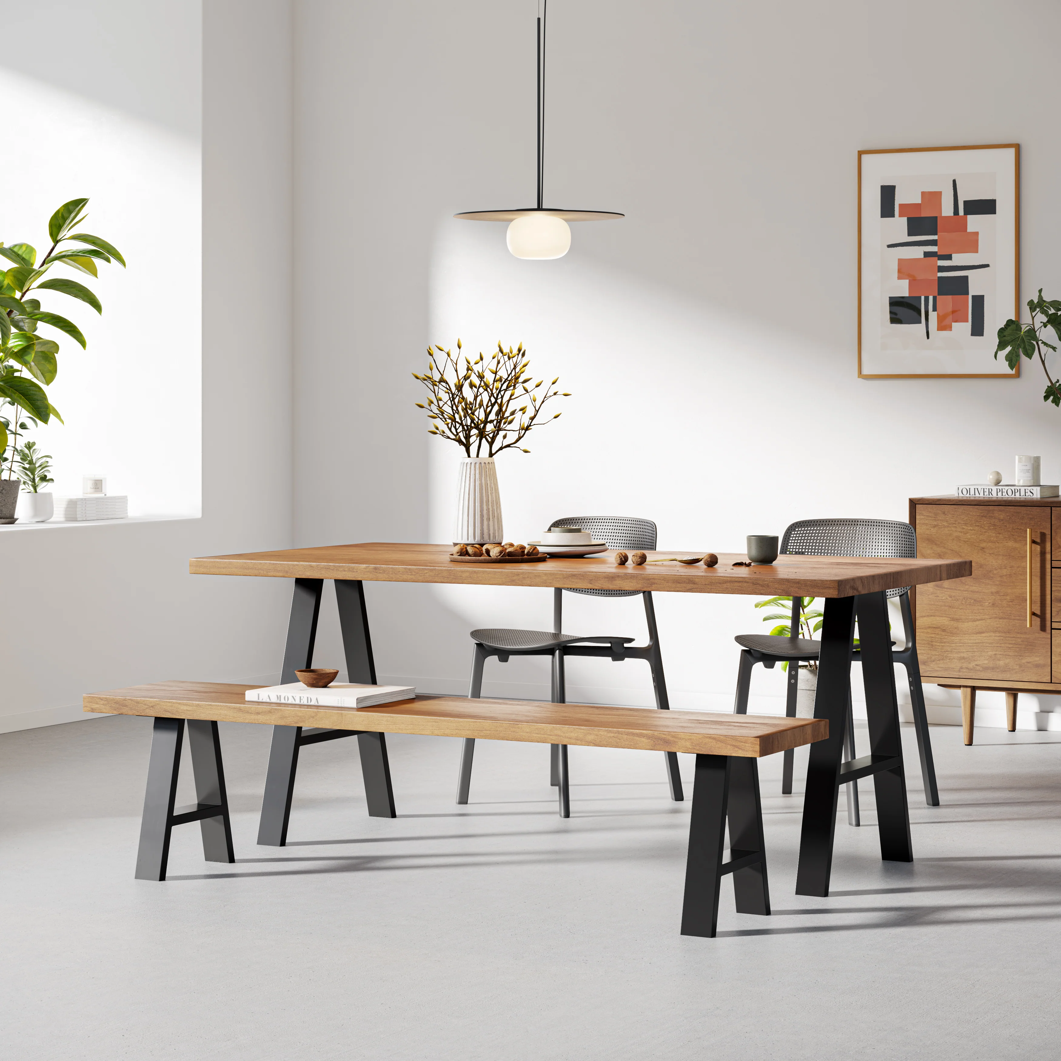 A-Frame Industrial legs | 40cm Bench - Image 11