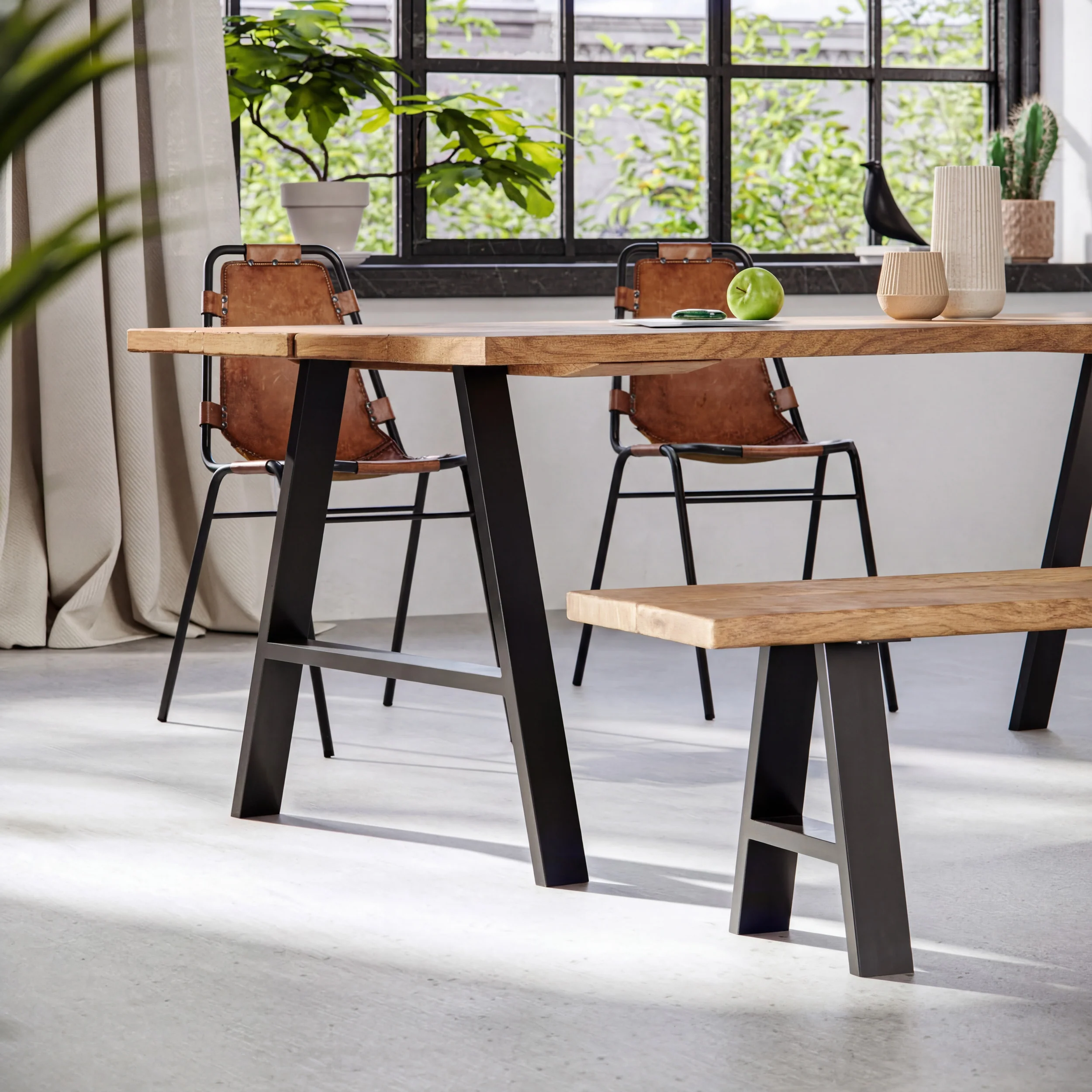 A-Frame Industrial legs | 71cm Table Wide - Image 10