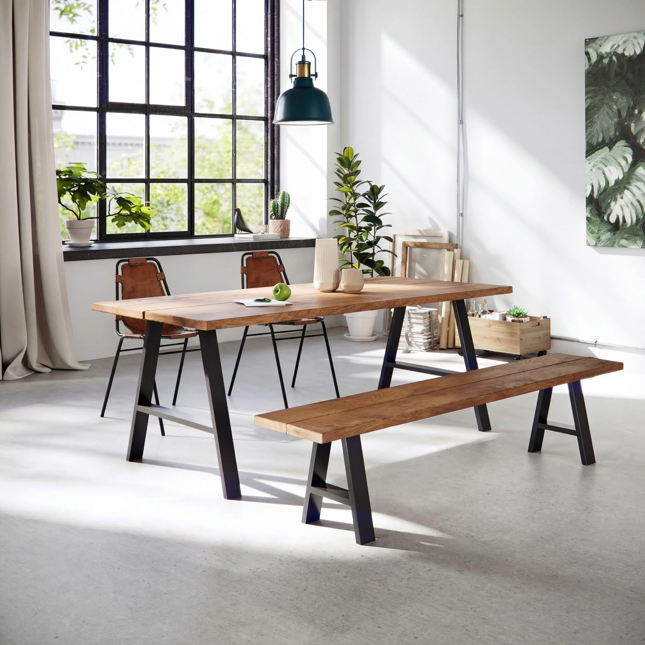 A-Frame Industrial legs | 71cm Table Wide - Image 11