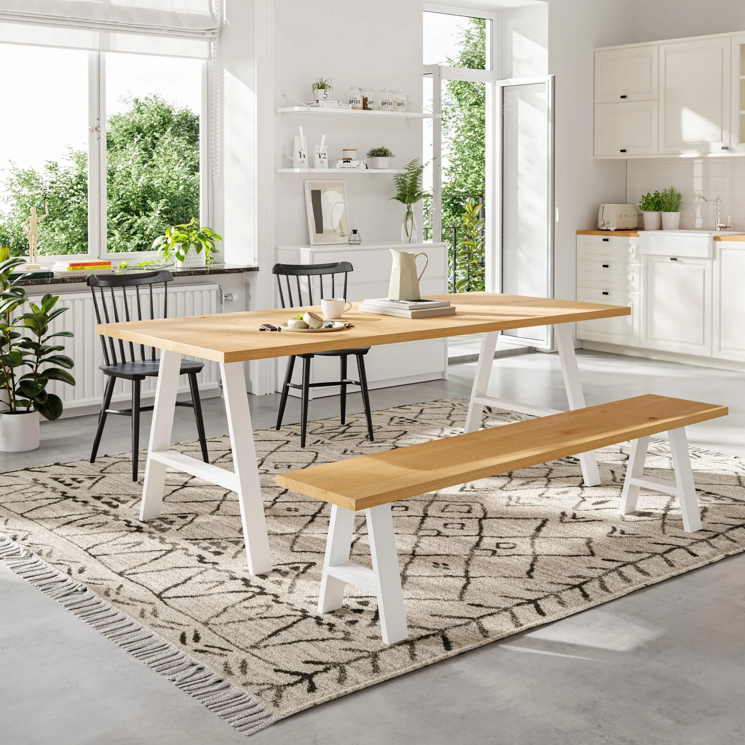 A-Frame Industrial legs | 71cm Table Wide - Image 13