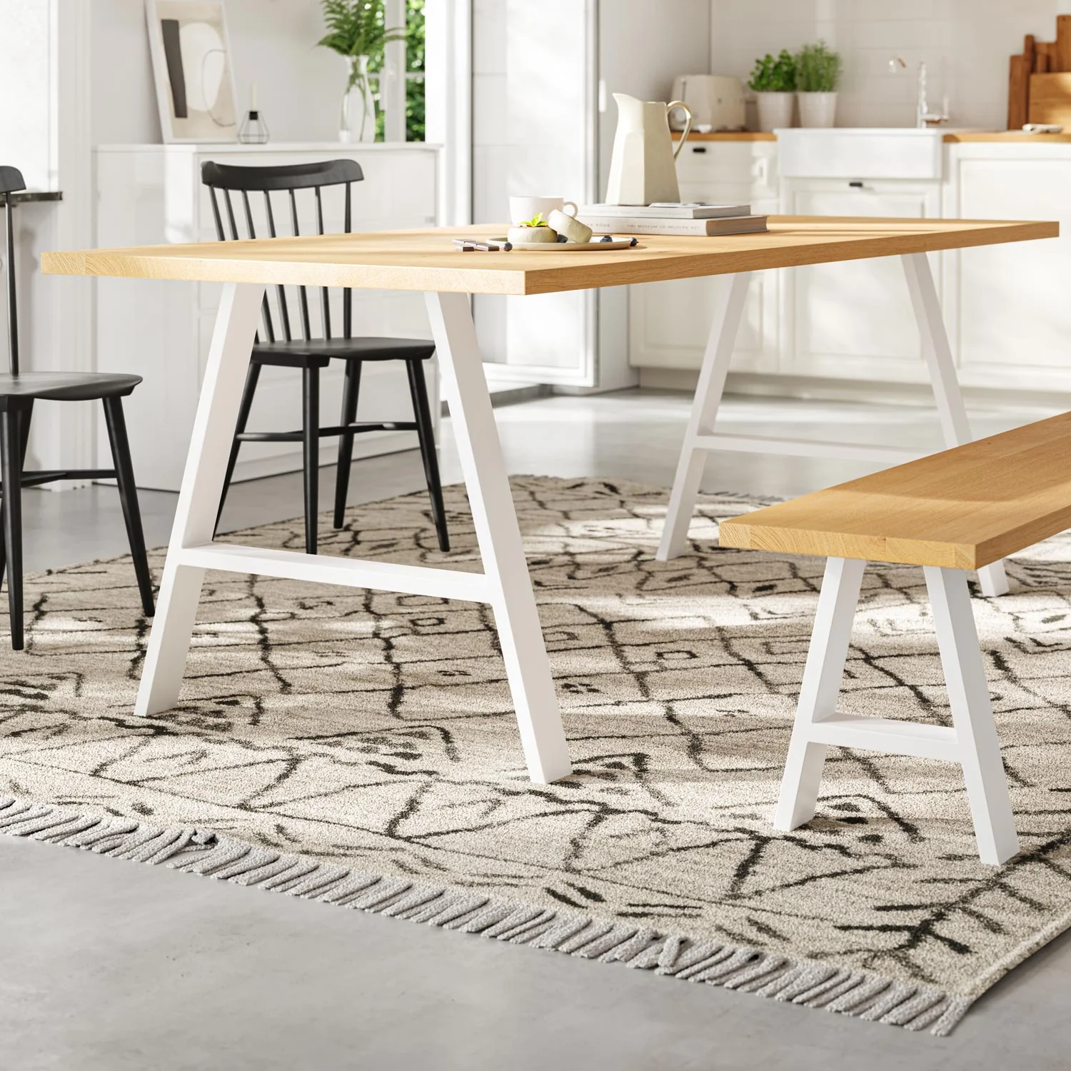 A-Frame Industrial legs | 71cm Table Wide - Image 14