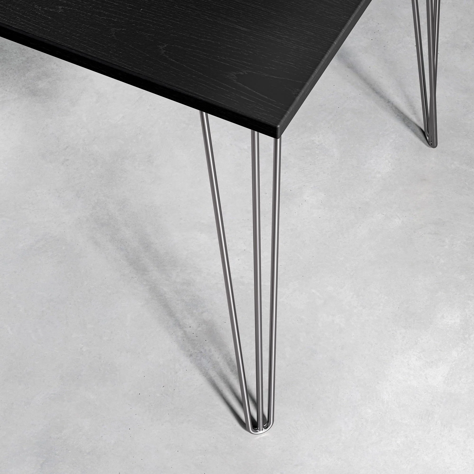 Black Ash Hairpin Table - Image 4