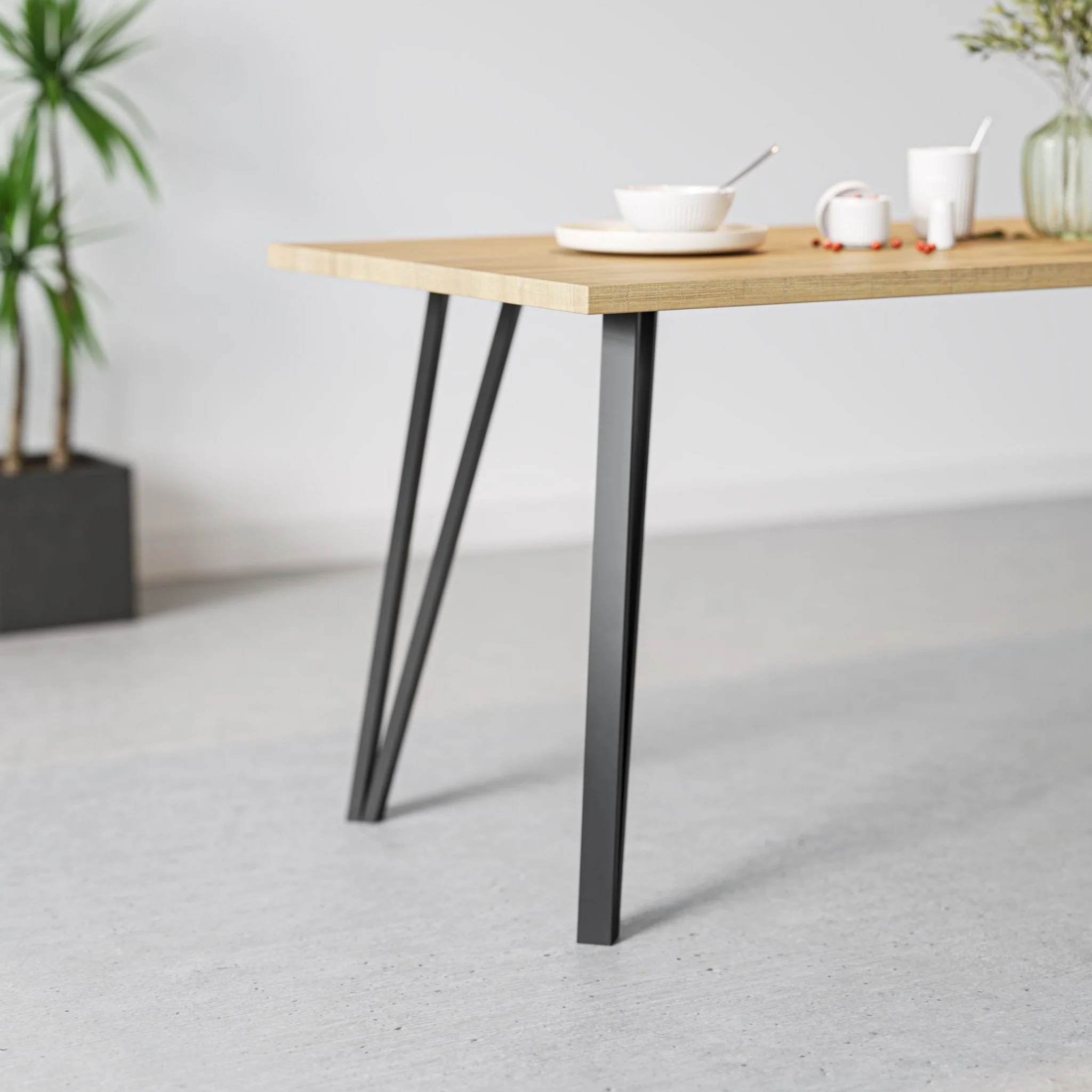 Box Hairpin Legs | 71cm Table - Image 10