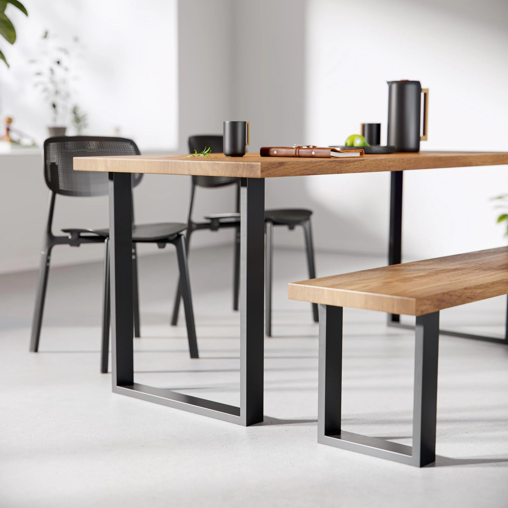 Square Industrial Legs | 71cm Table - Image 13