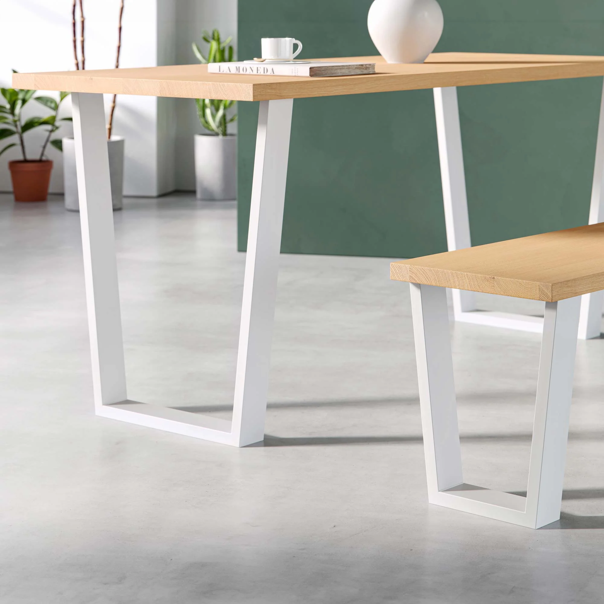 V-Frame Industrial legs | 71cm Table - Image 13