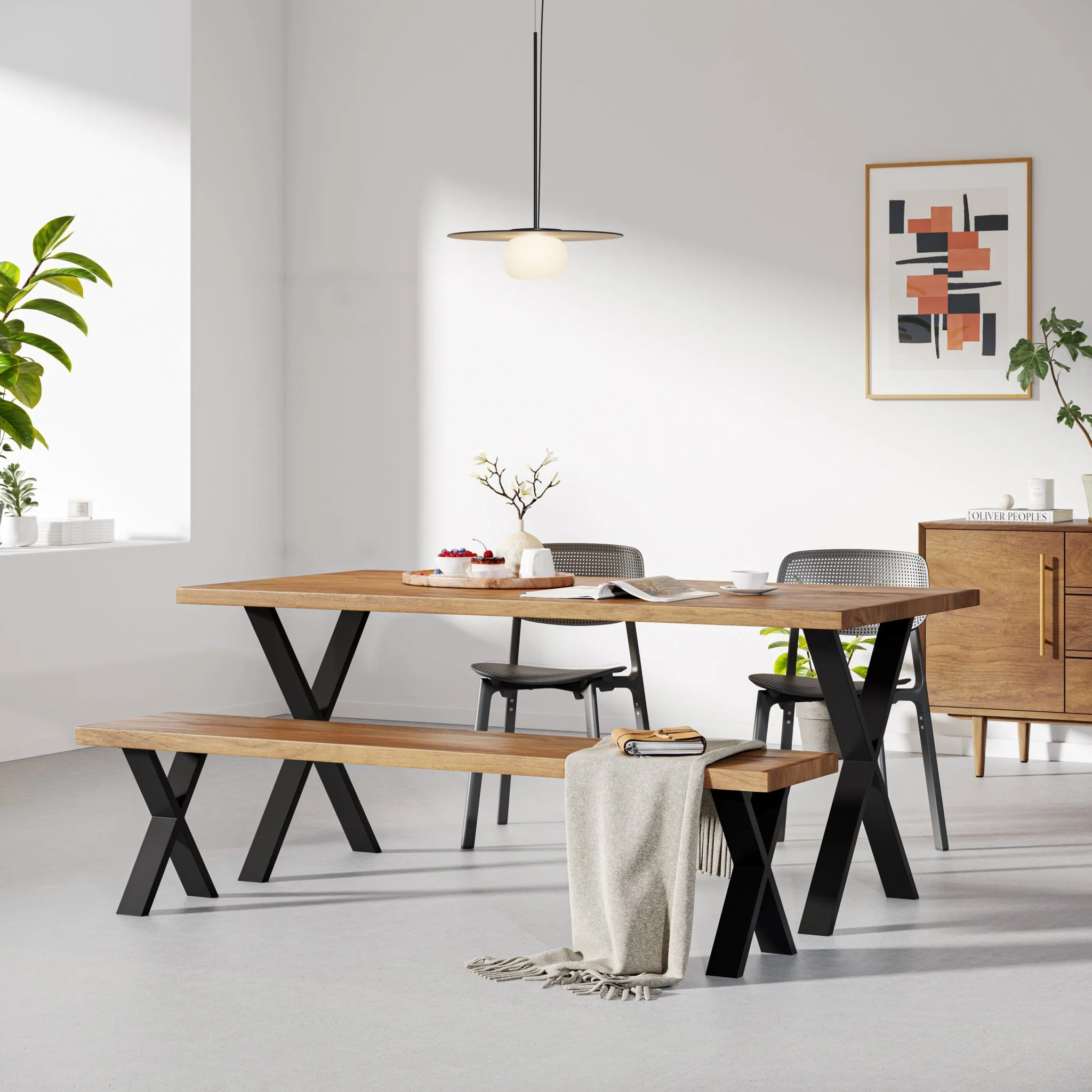 X-Frame Industrial legs | 71cm Table - Image 11