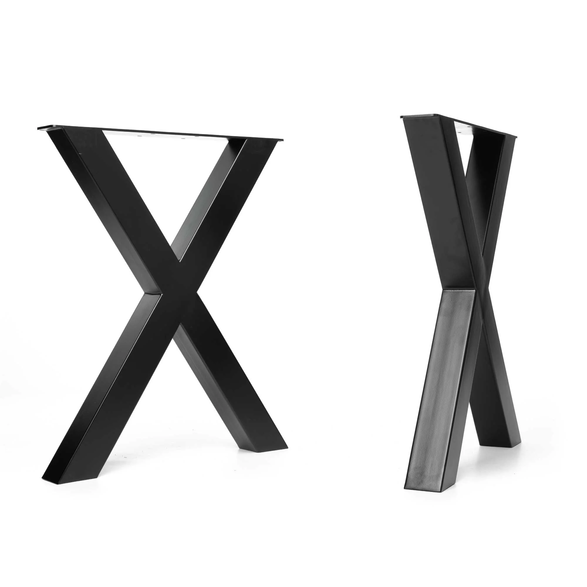 Chunky X-Frame Industrial Legs | 71cm Table - Image 8