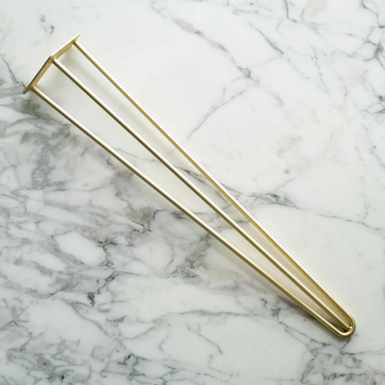 Satin Brass Hairpin Legs - Image 5