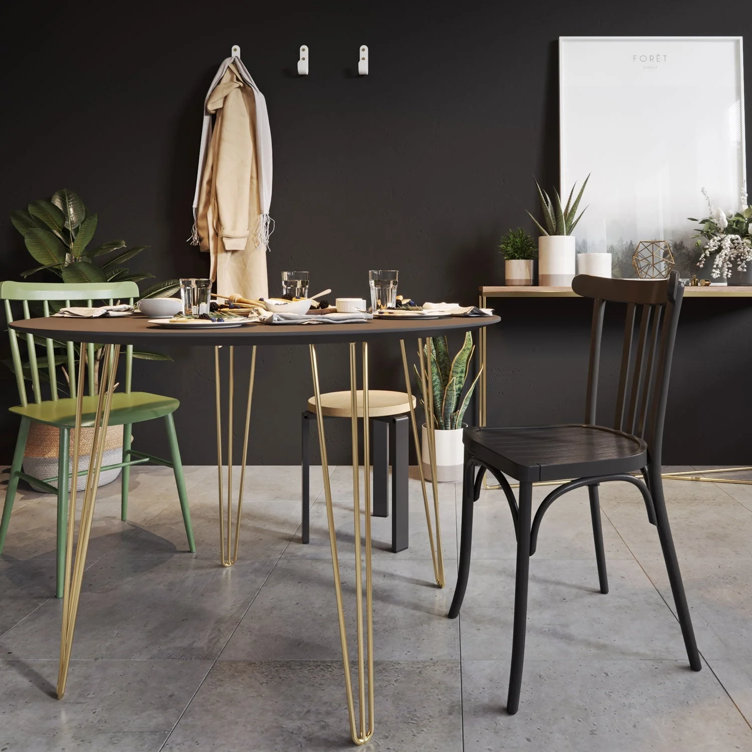 Gold Hairpin Legs - Image 3