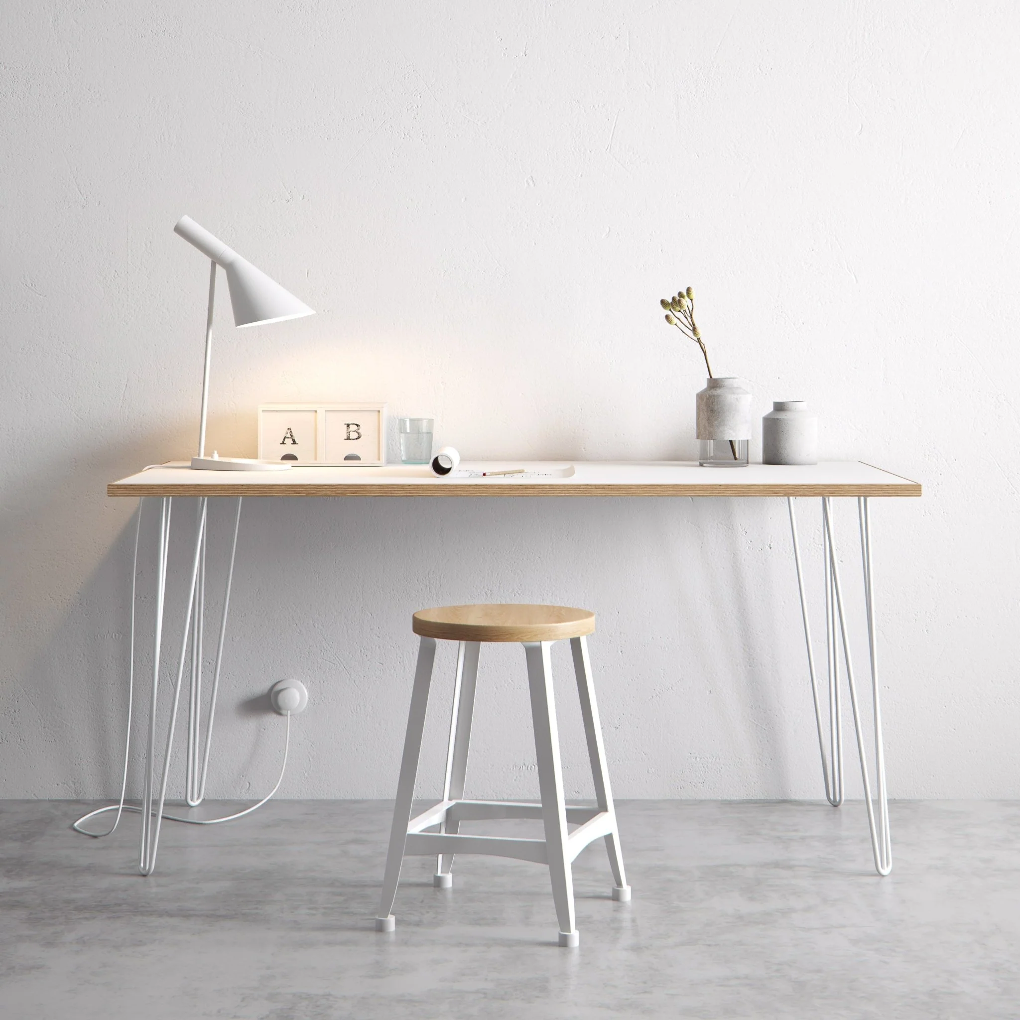 Hairpin Table (White) - Image 10