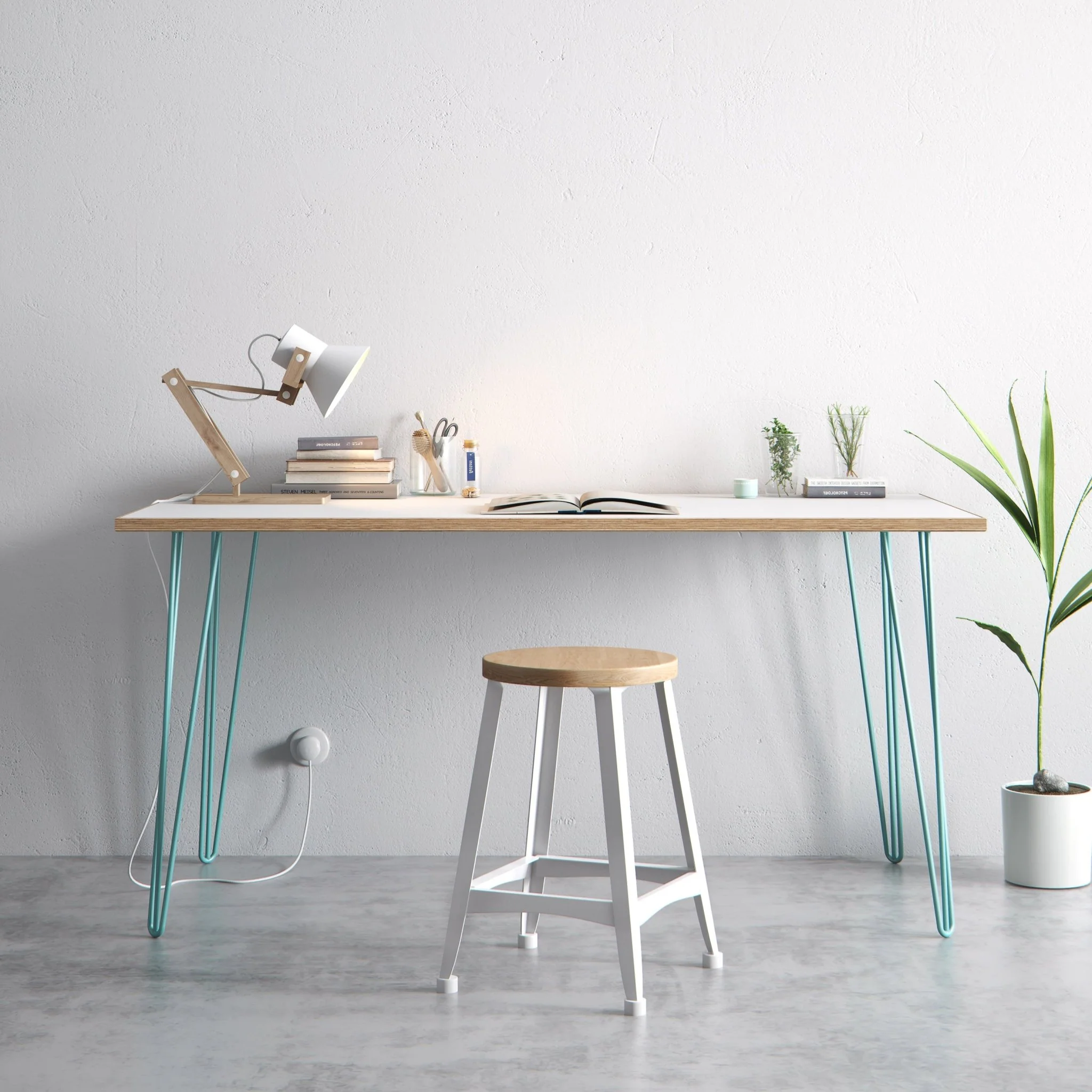 Hairpin Table (White) - Image 9