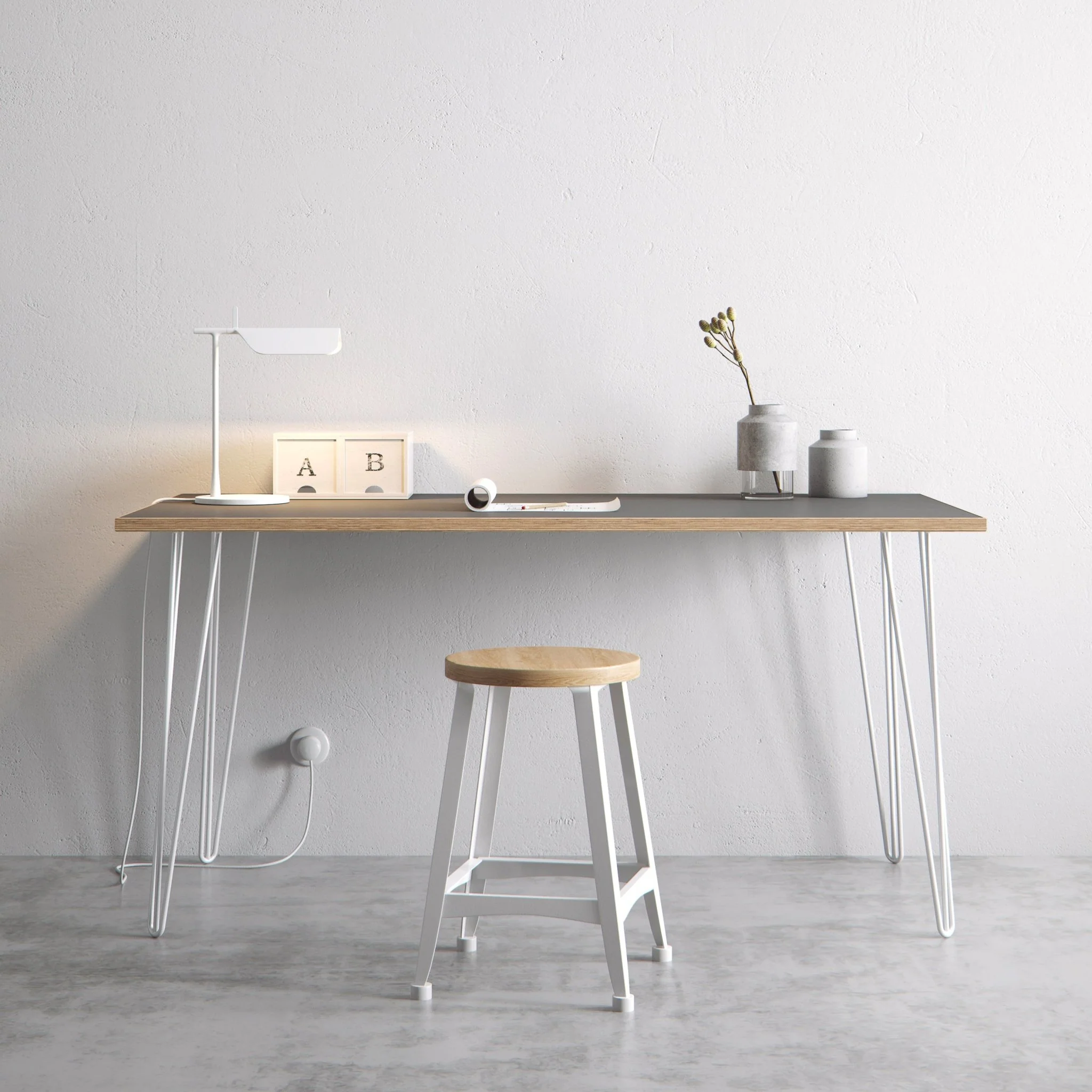 Hairpin Table (Grey) - Image 7