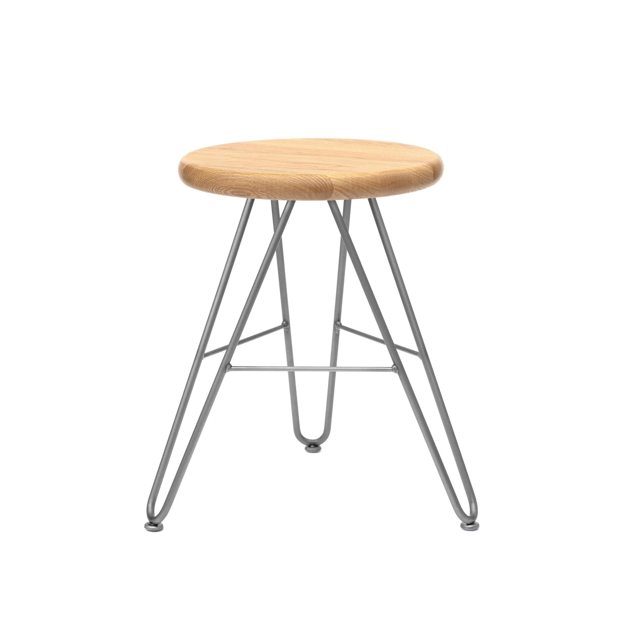 Hairpin Stool, Oak - Image 4