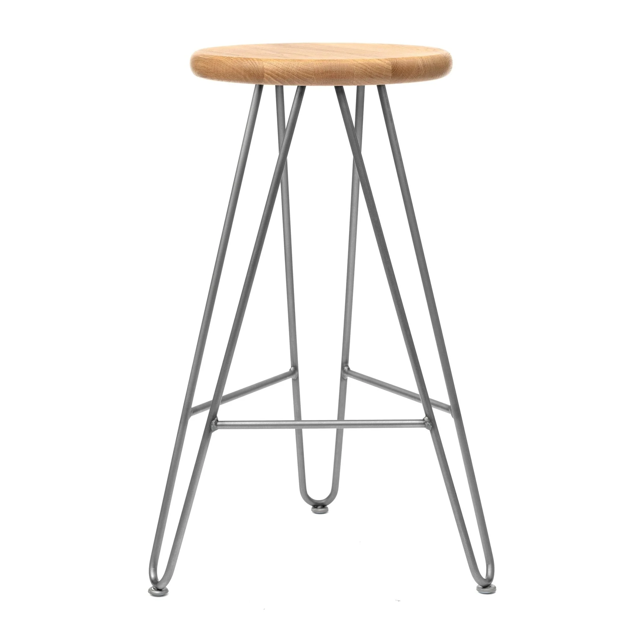 Hairpin Stool, Oak - Image 6
