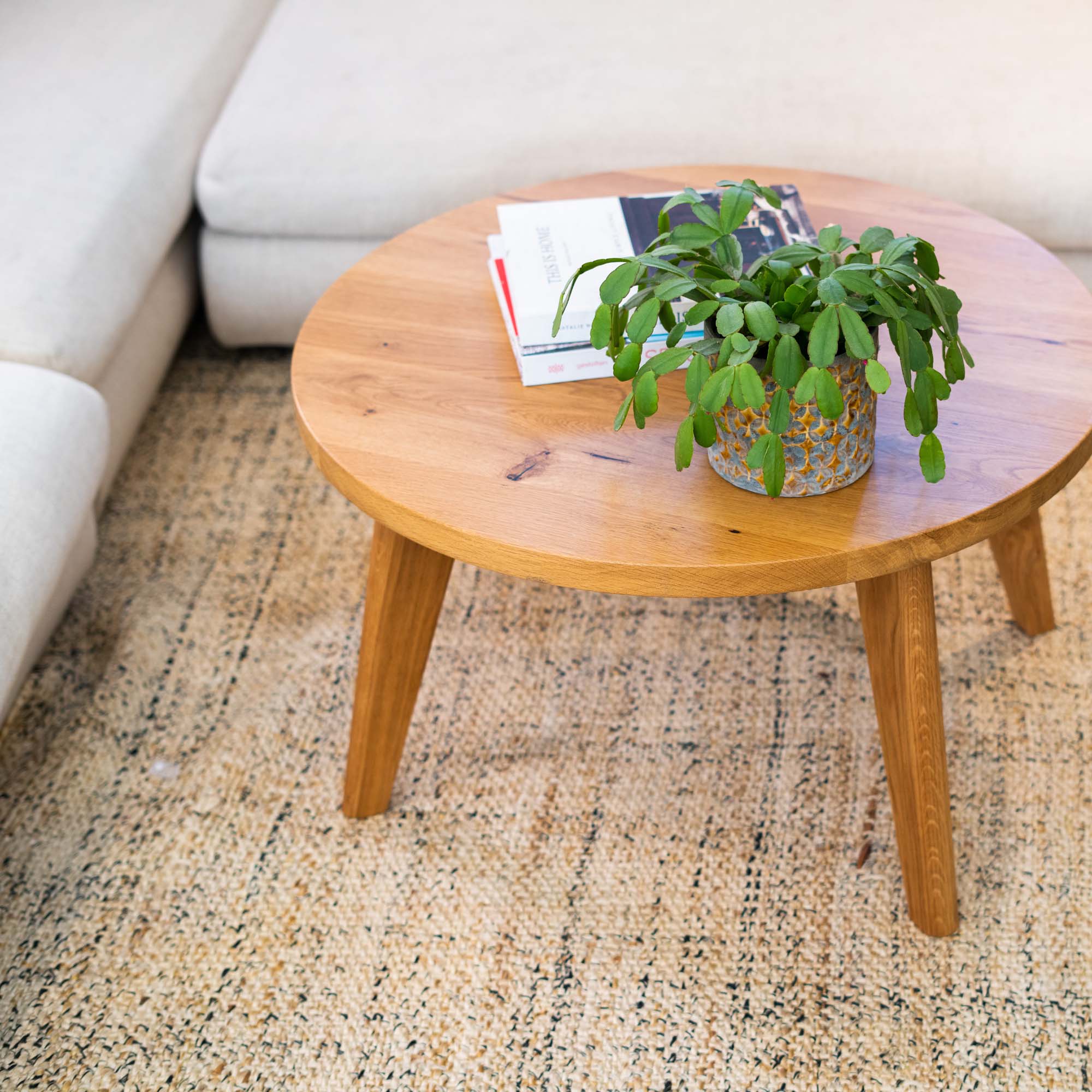 Round Solid Oak Table Top - Image 4
