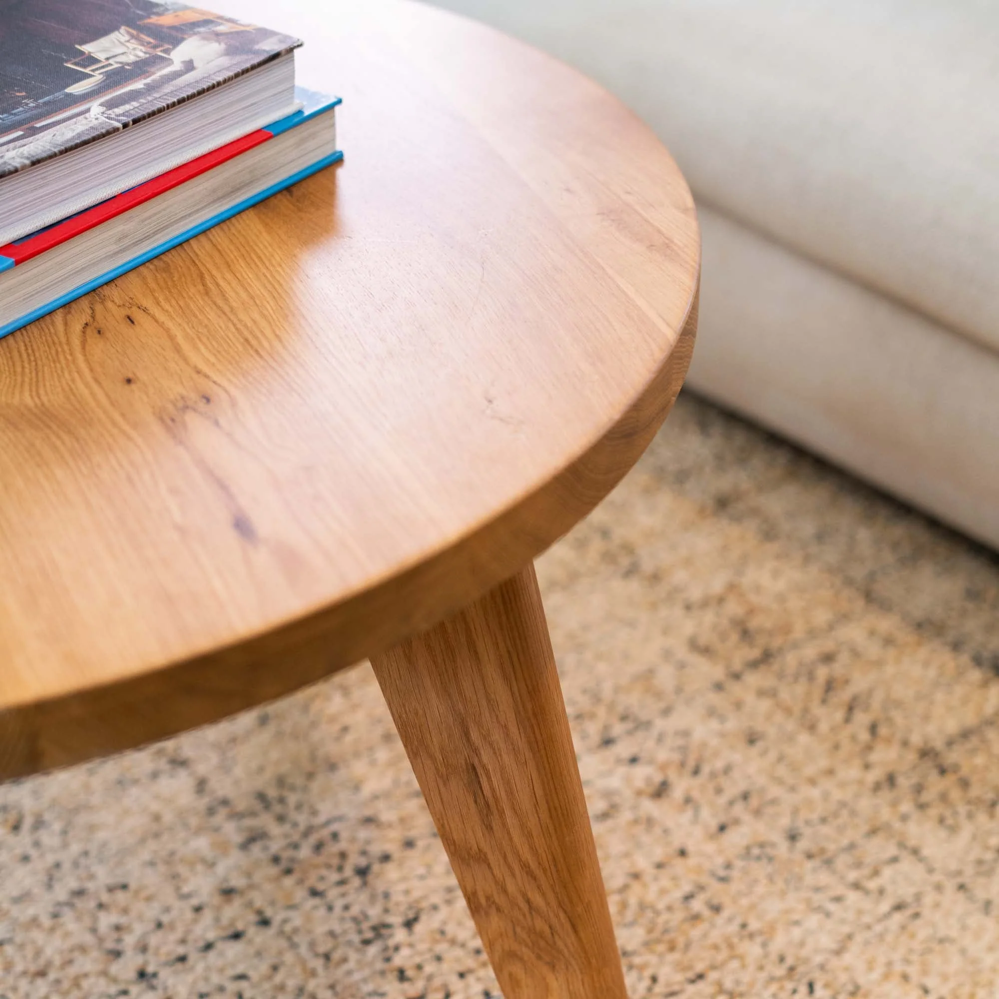 Round Solid Oak Table Top - Image 7