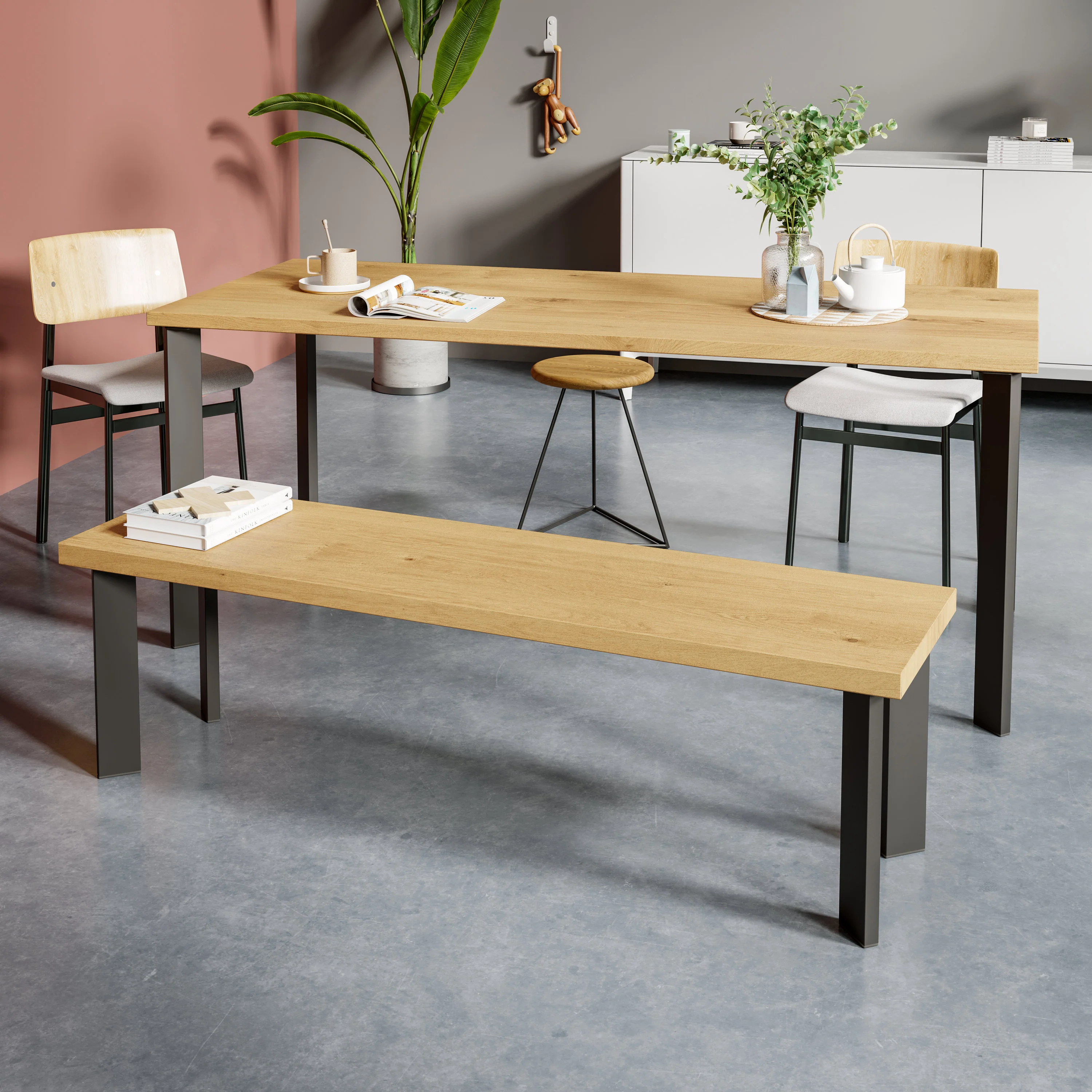 Single Pin Box legs | 40cm Bench - Image 5