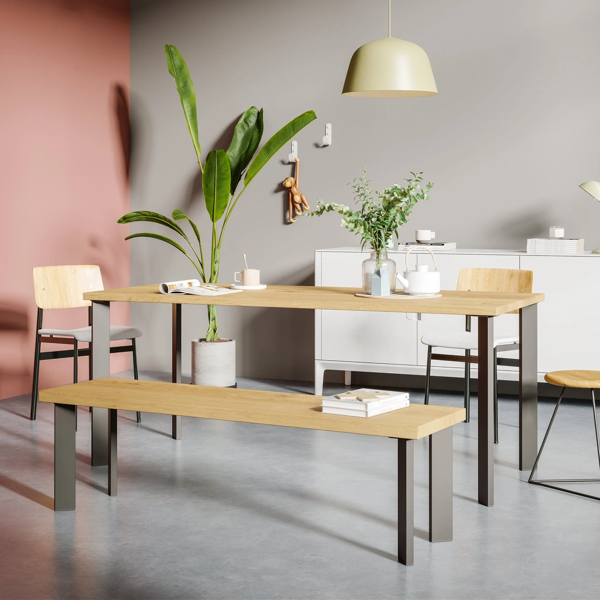 Single Pin Box legs | 71cm Table - Image 5