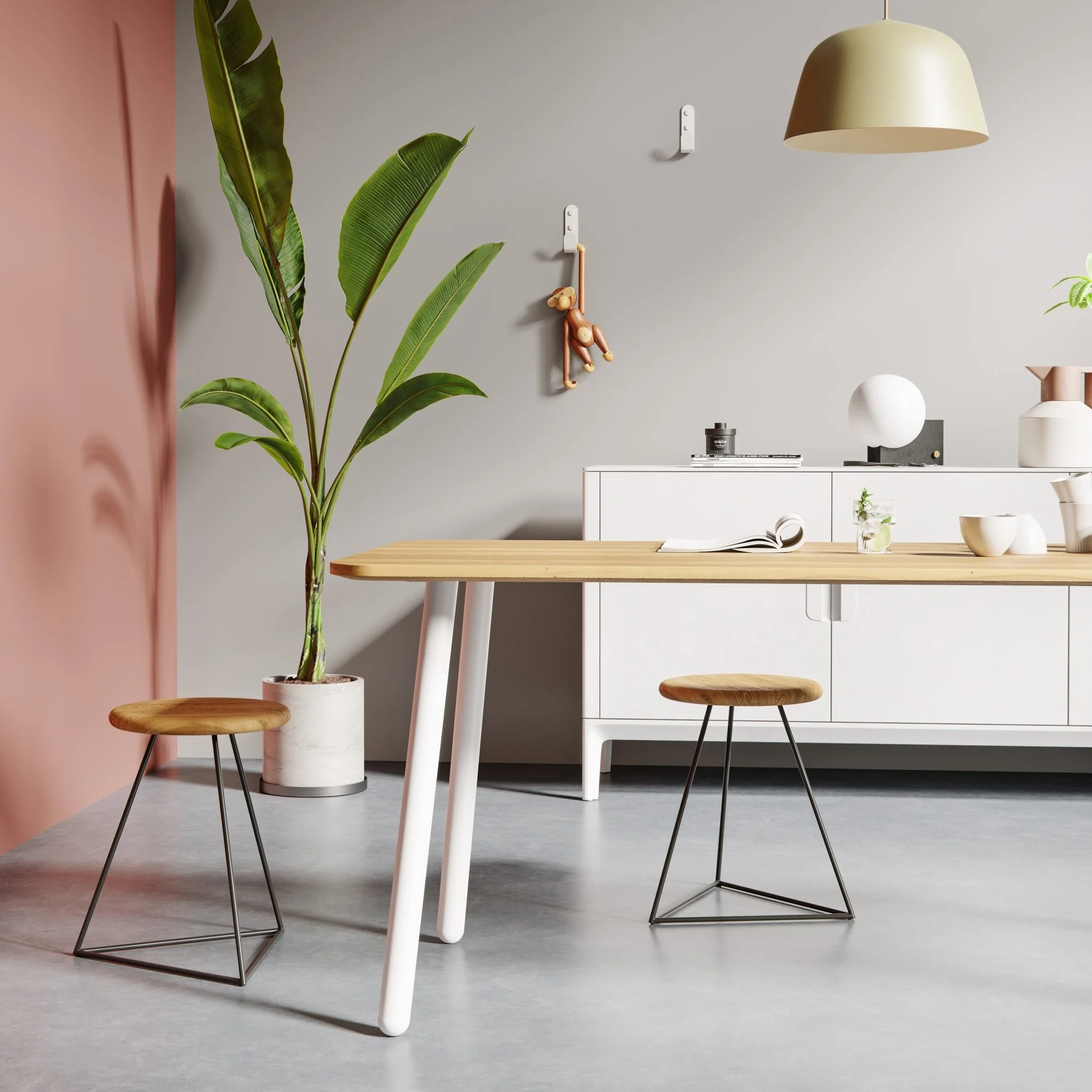 Single Pin Round Legs | 71cm Table - Image 8
