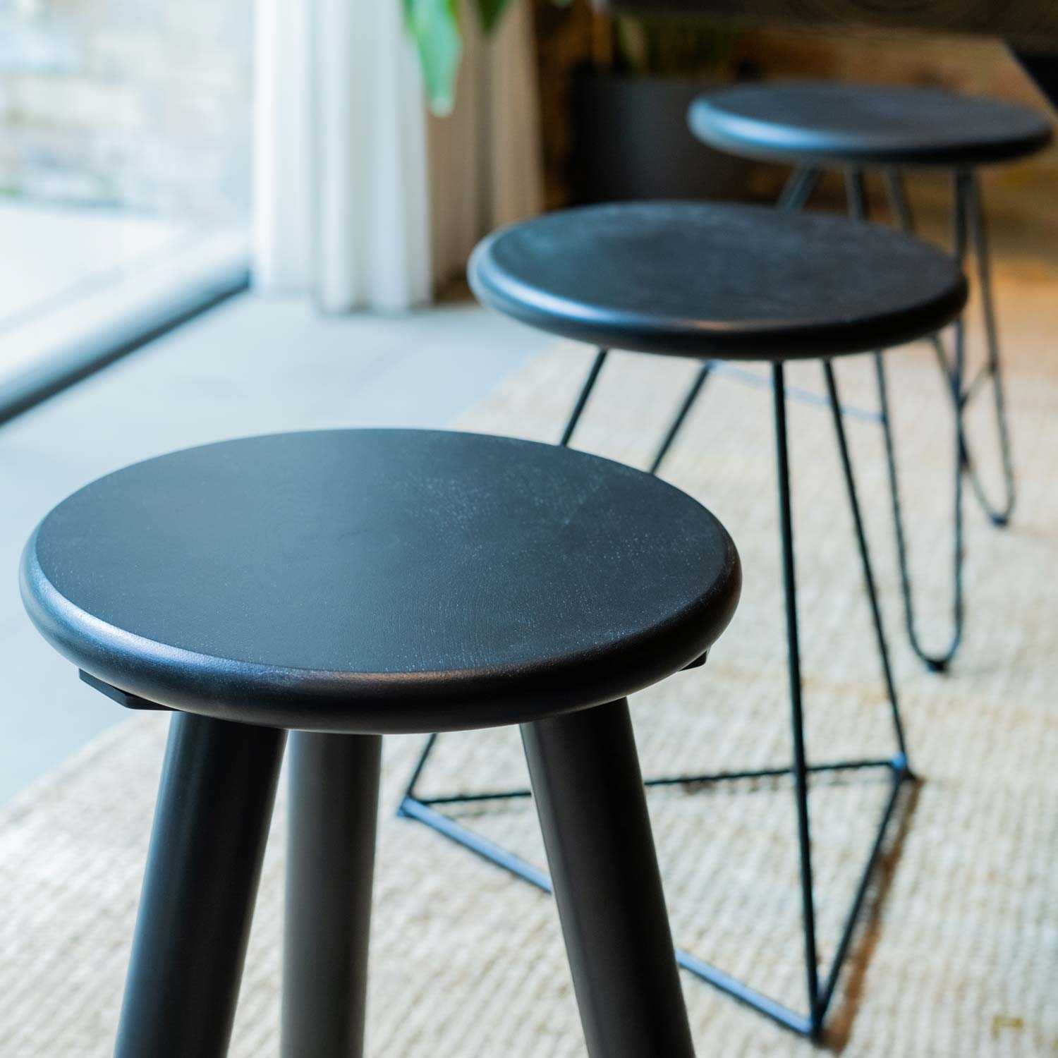 Solid Oak Stool Top - Image 3