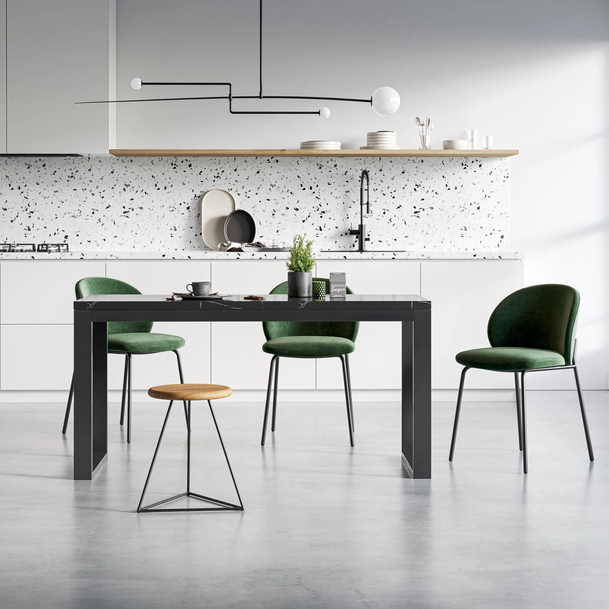 Square Industrial Frame | 71cm Table Wide - Image 9