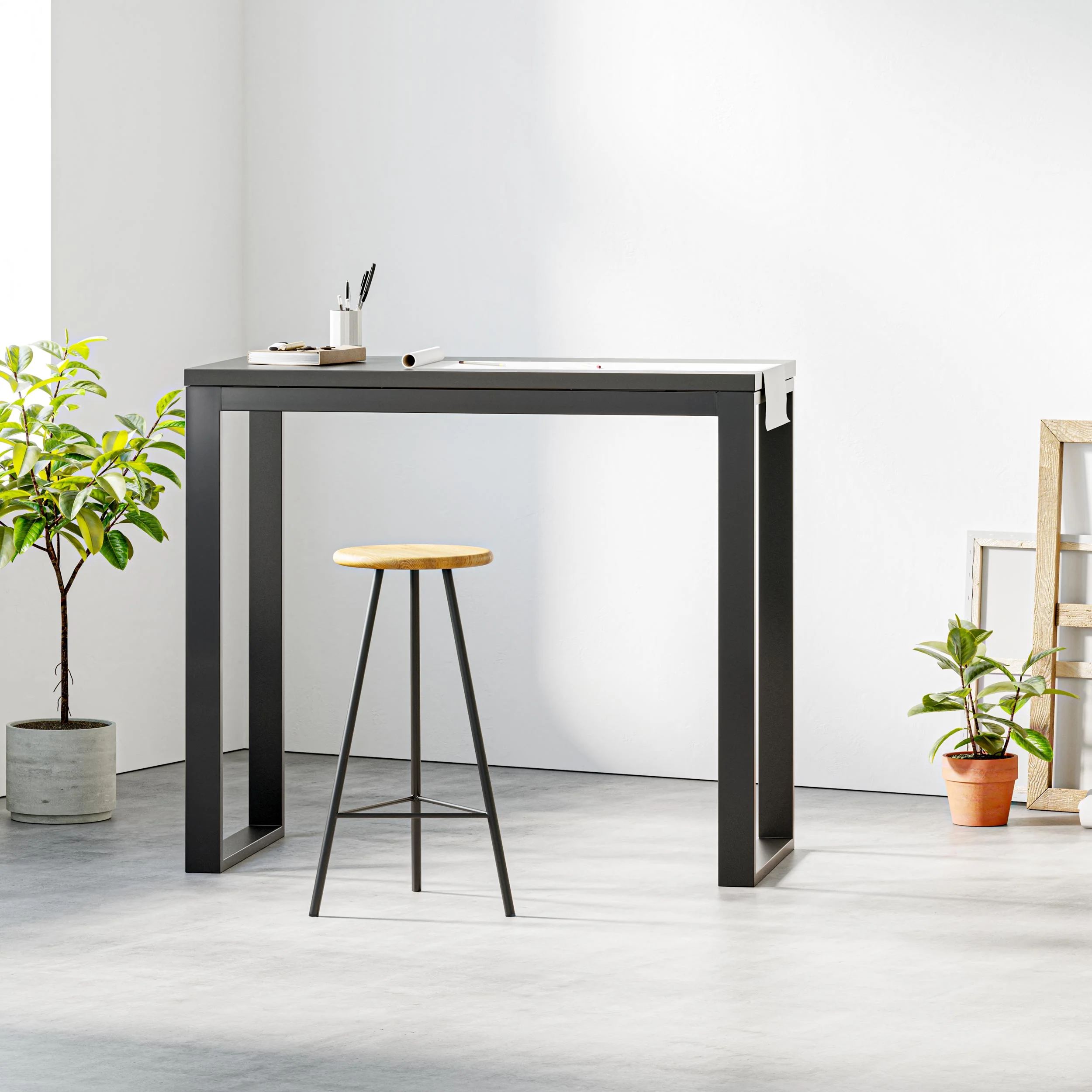 Square Industrial Frame | 86cm Counter - Image 14