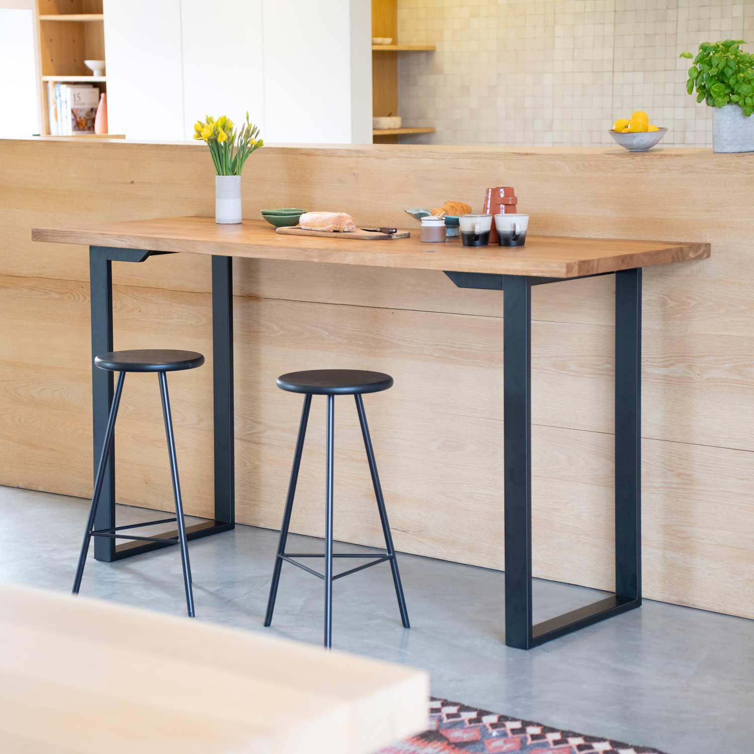 Square Industrial Legs | 102cm Bar - Image 4