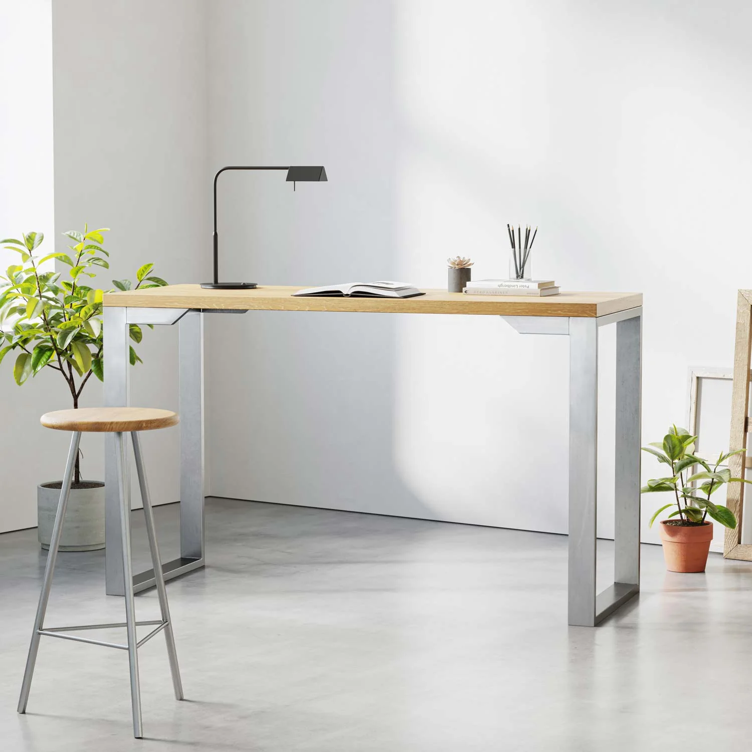 Square Industrial Legs | 102cm Bar - Image 5