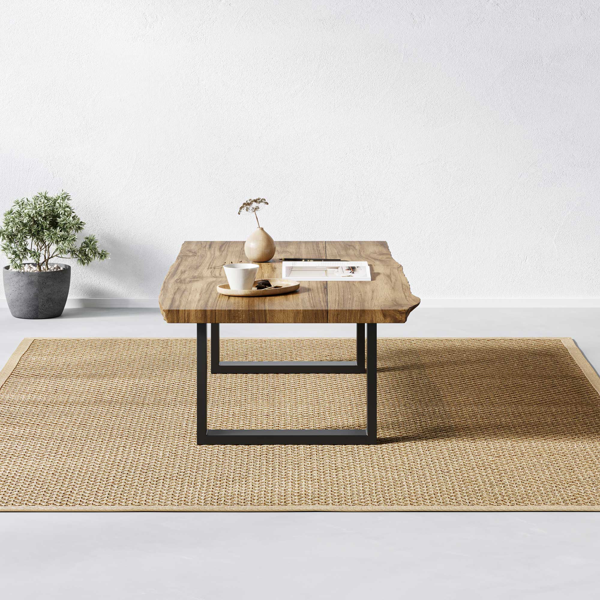 Square Industrial Legs | 35cm Coffee Table - Image 10