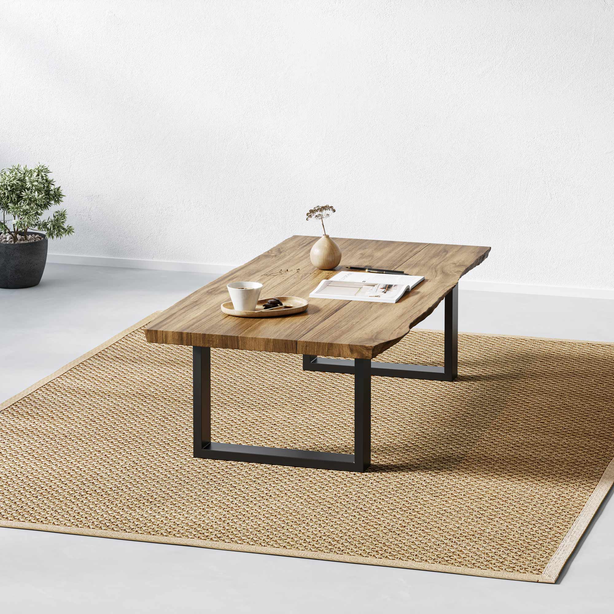 Square Industrial Legs | 35cm Coffee Table - Image 11