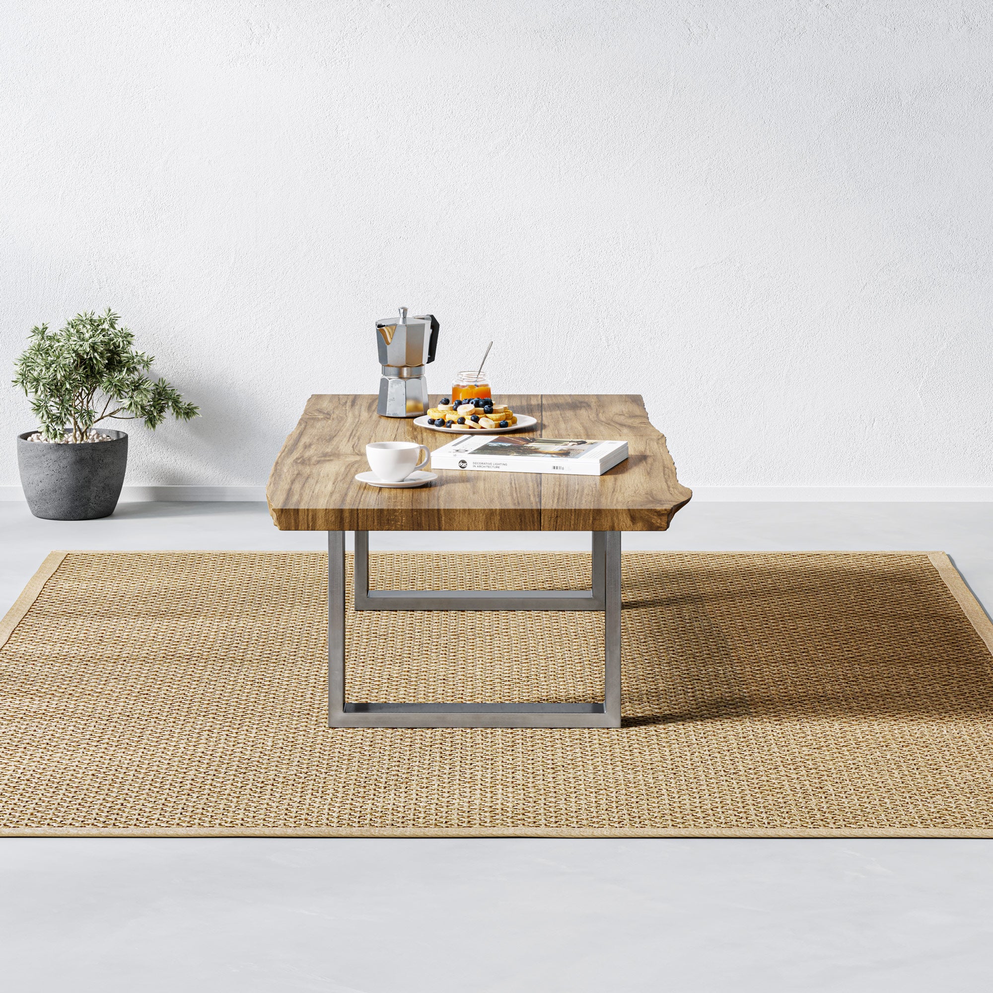 Square Industrial Legs | 35cm Coffee Table - Image 2