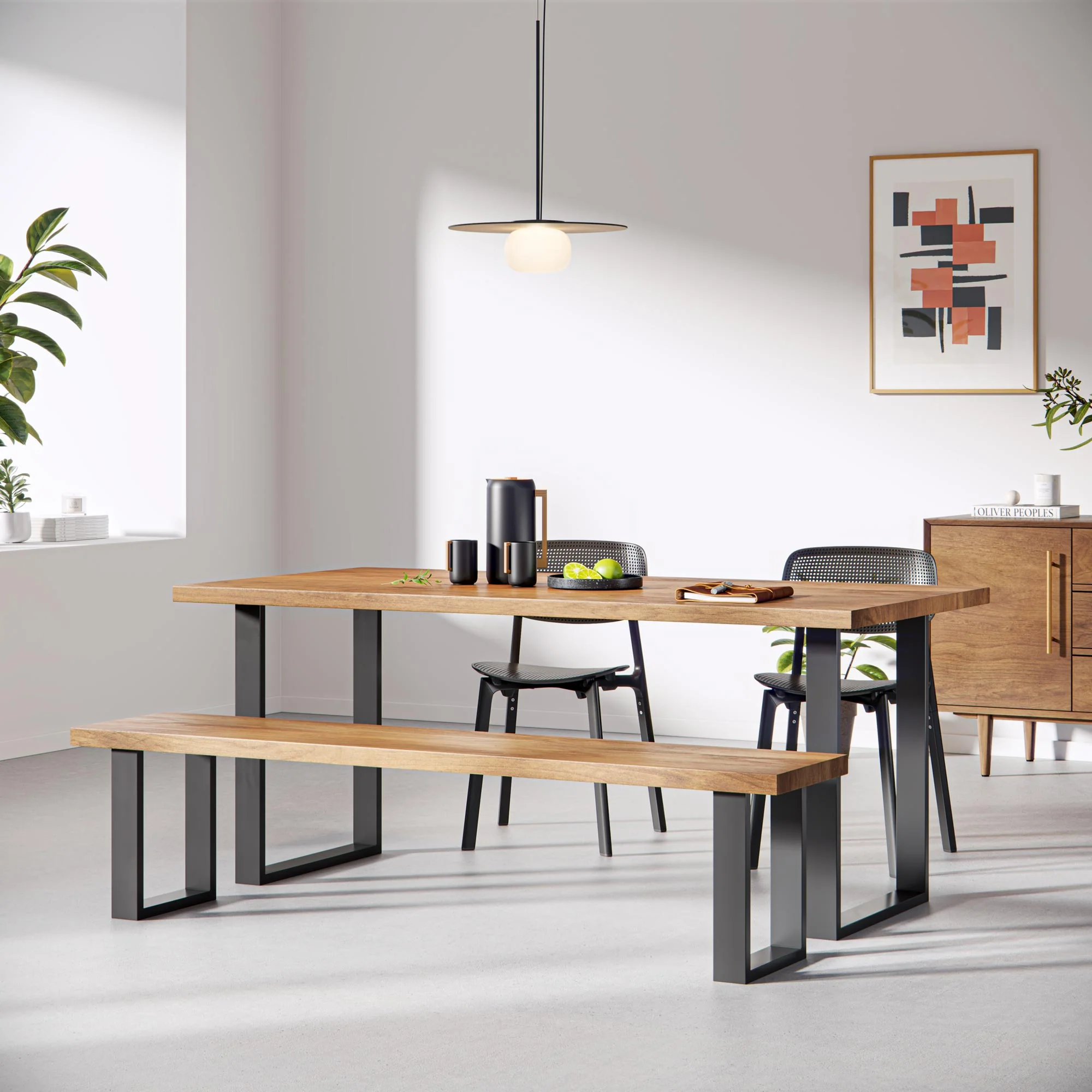 Square Industrial Legs | 40cm Bench - Image 8