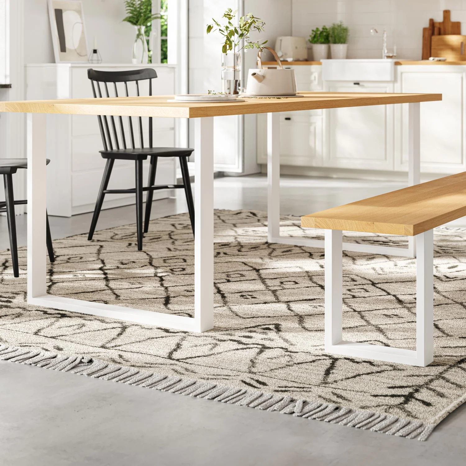 Square Industrial Legs | 71cm Table Wide - Image 14