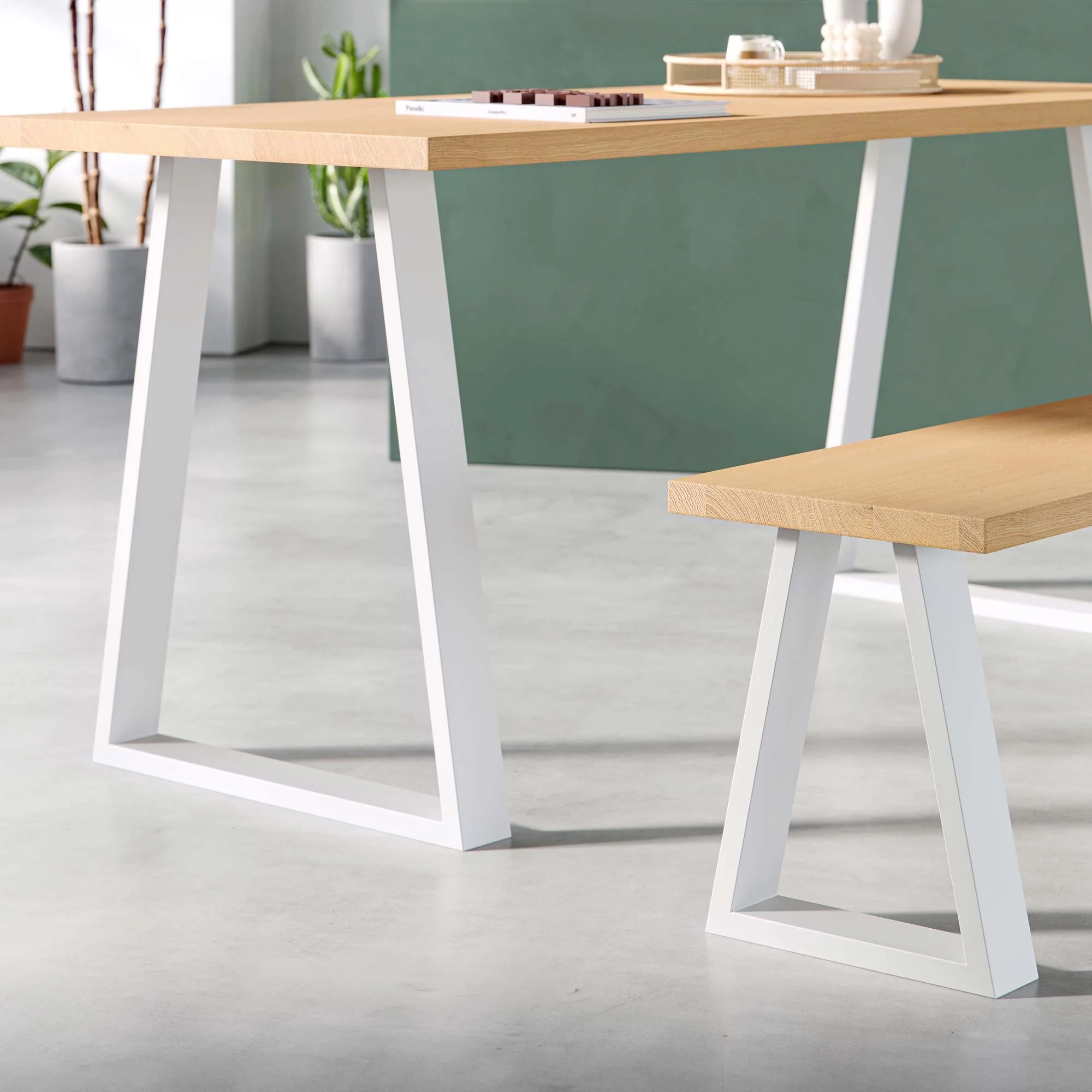 Trapezium Industrial Legs | 40cm Bench - Image 13