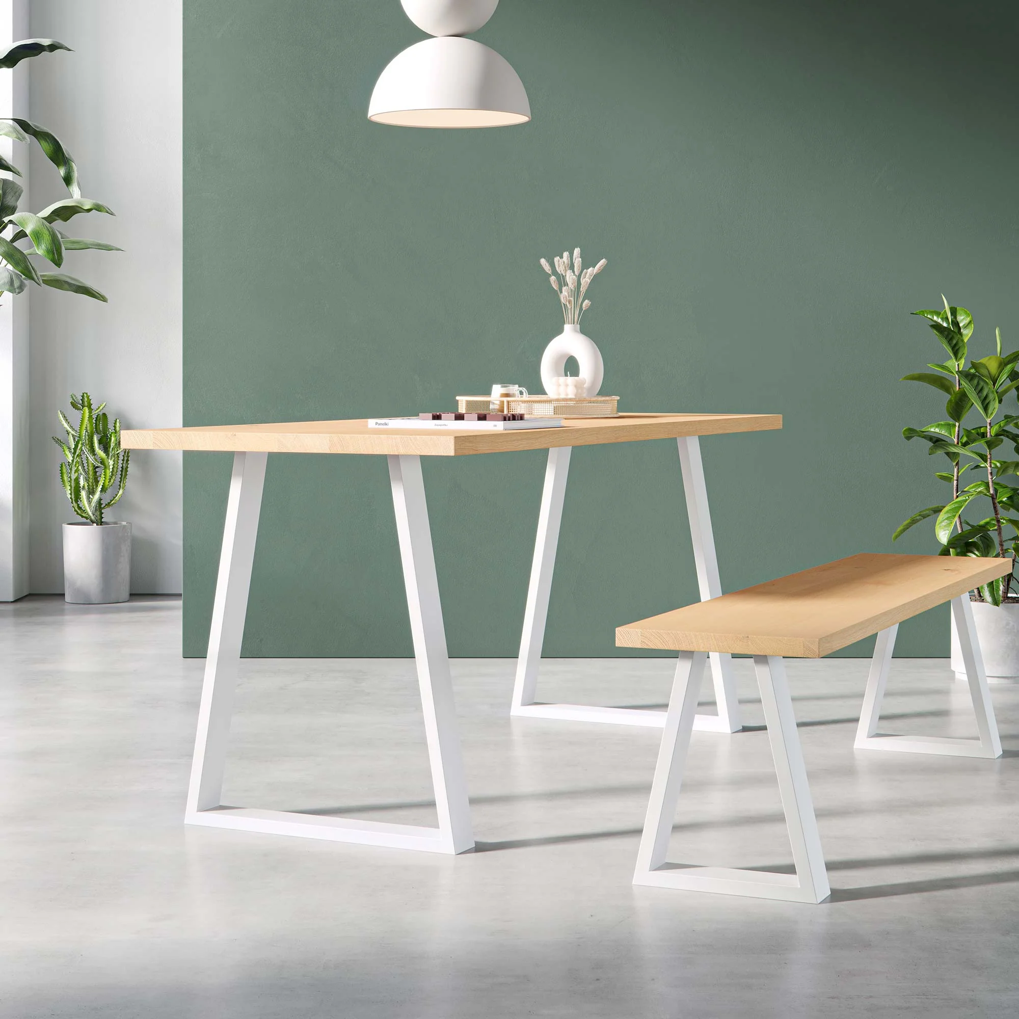 Trapezium Industrial Legs | 40cm Bench - Image 14