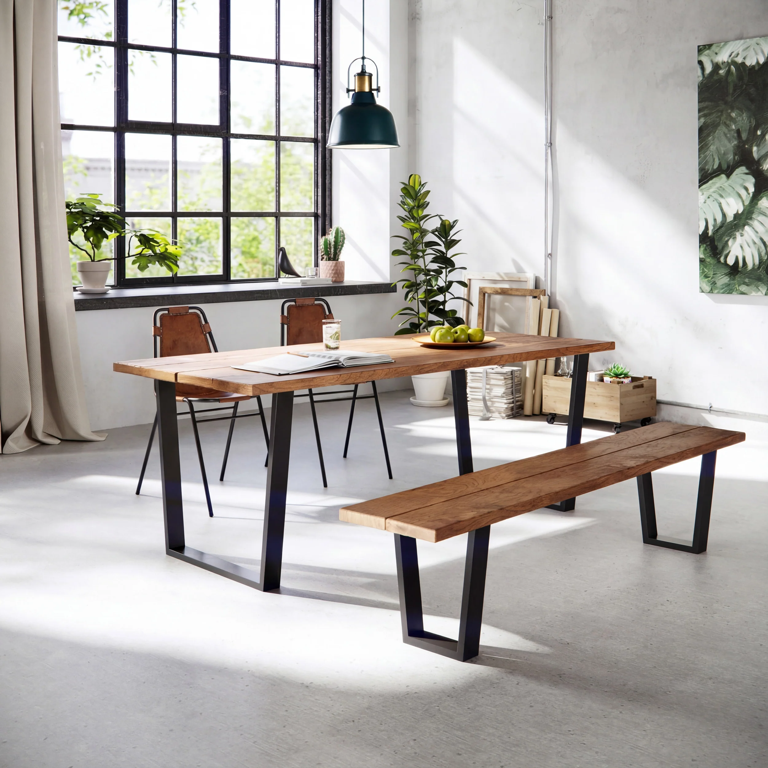 V-Frame Industrial legs | 71cm Table Wide - Image 11