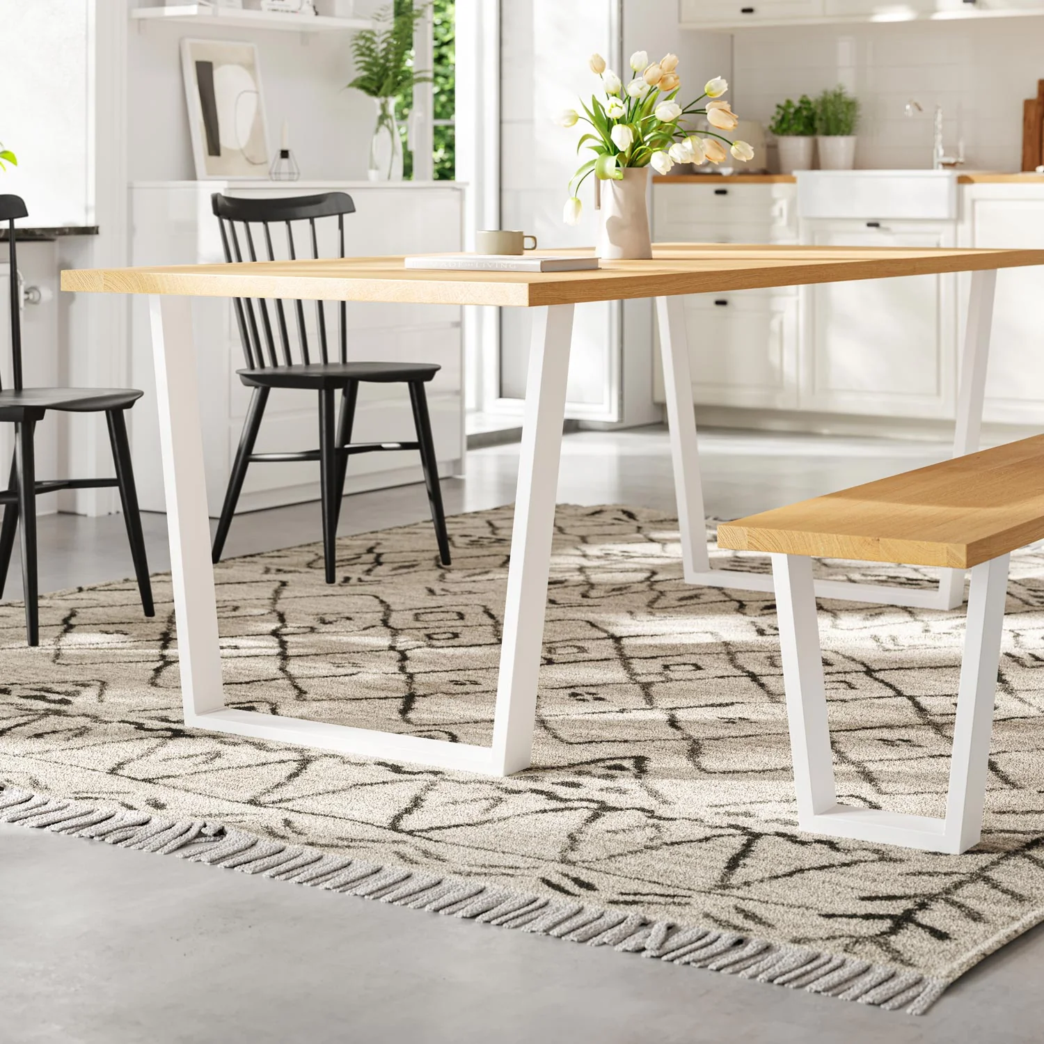V-Frame Industrial legs | 71cm Table Wide - Image 13