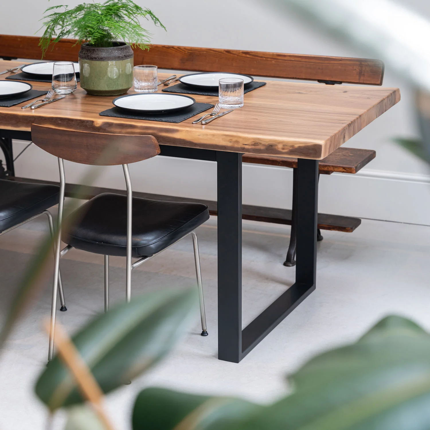 Walnut Live Edge Dining Table - Image 3