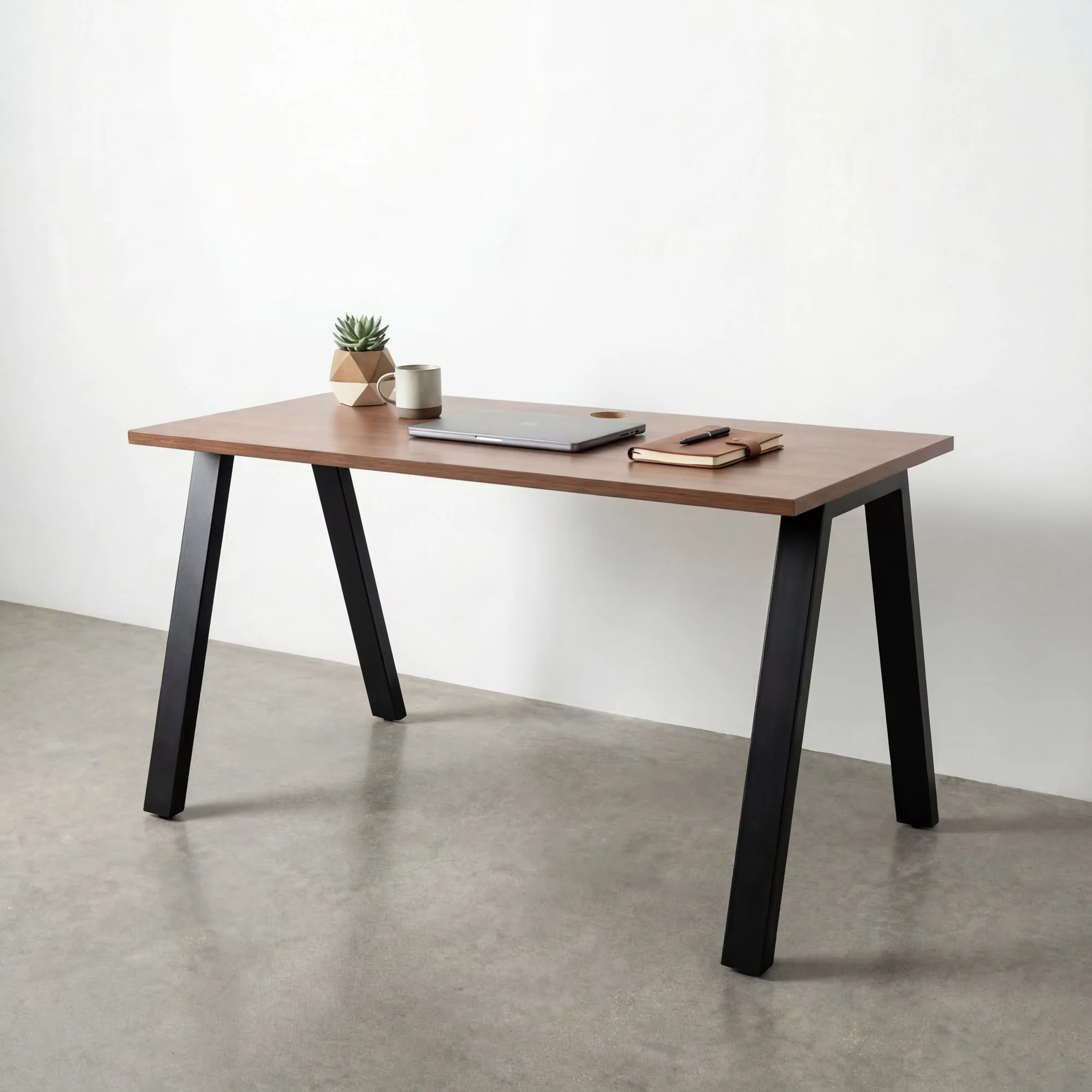 Walnut Melamine Laminate Desk Top - Image 2