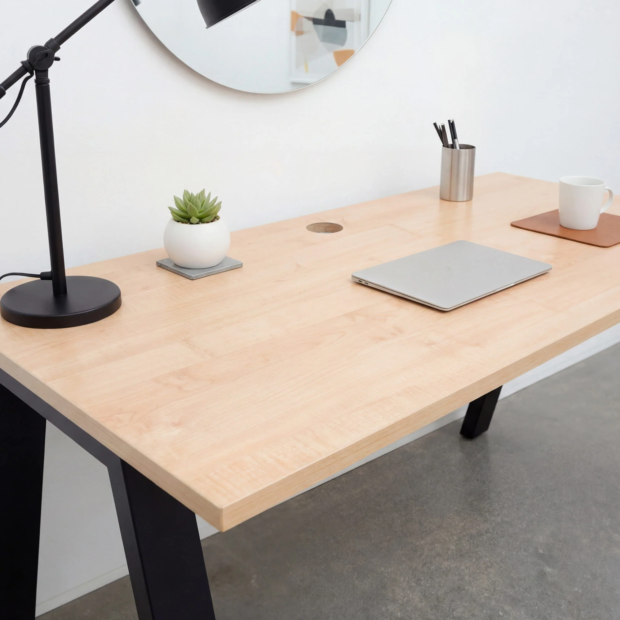 Maple Melamine Laminate Desk Top - Image 3