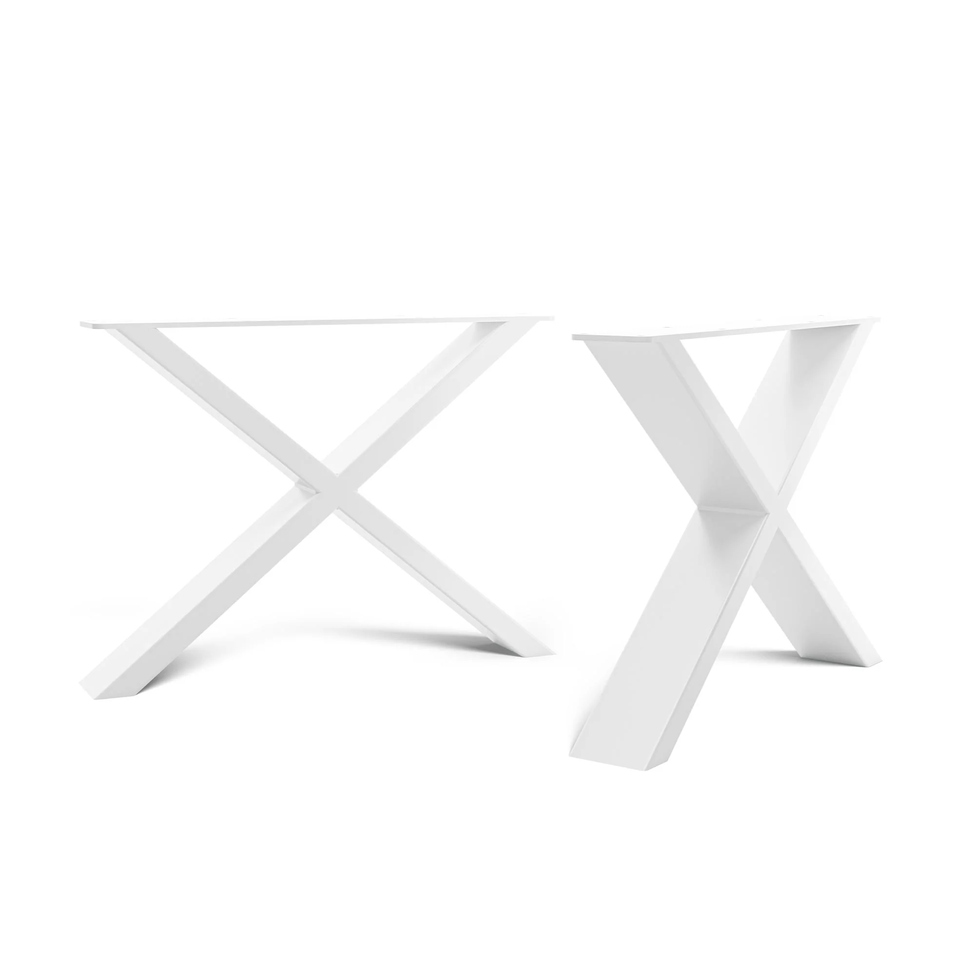 X-Frame Industrial legs | 35cm Coffee Table - Image 12