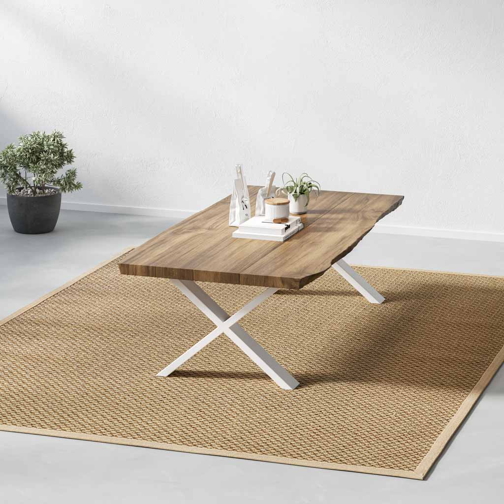 X-Frame Industrial legs | 35cm Coffee Table - Image 13