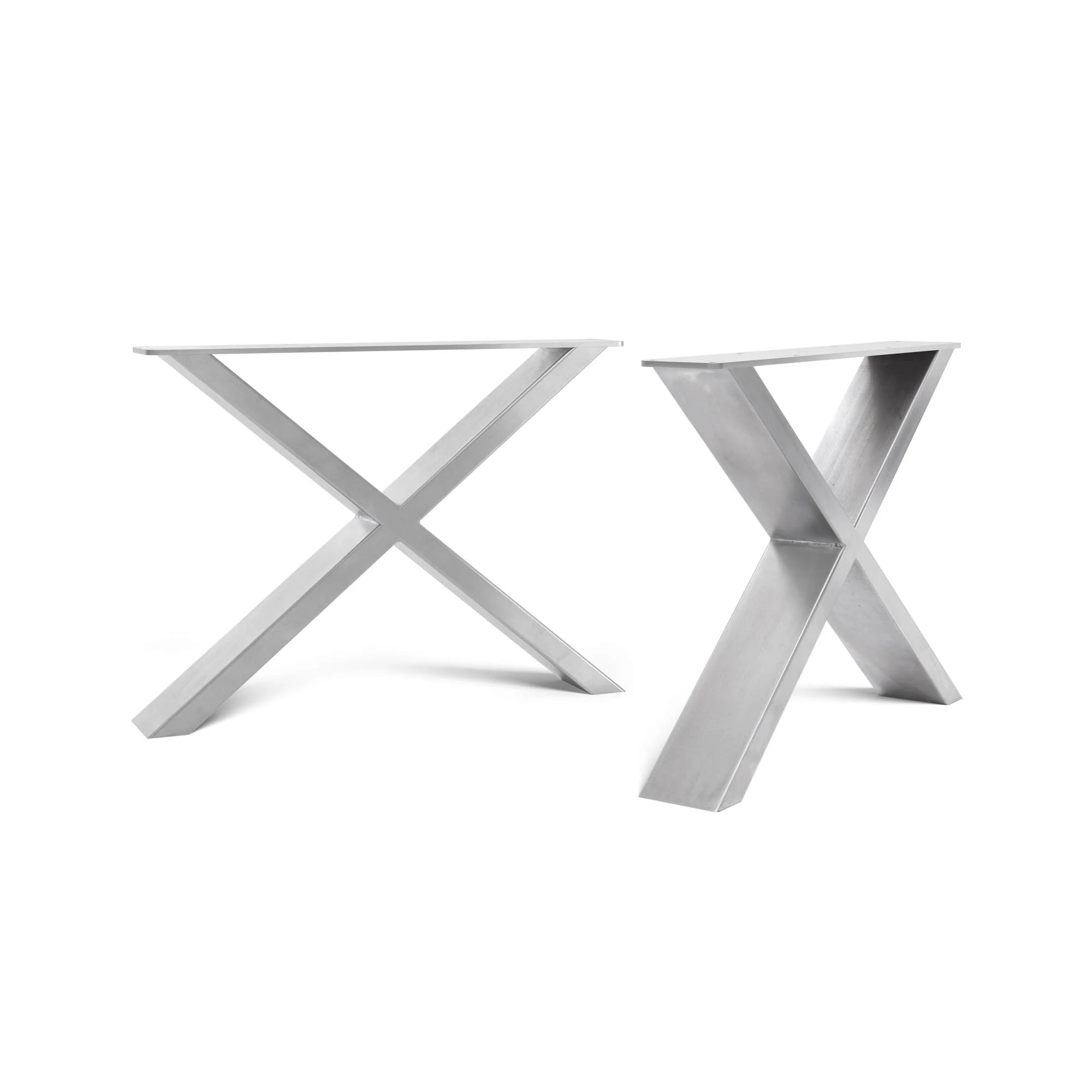 X-Frame Industrial legs | 35cm Coffee Table - Image 6
