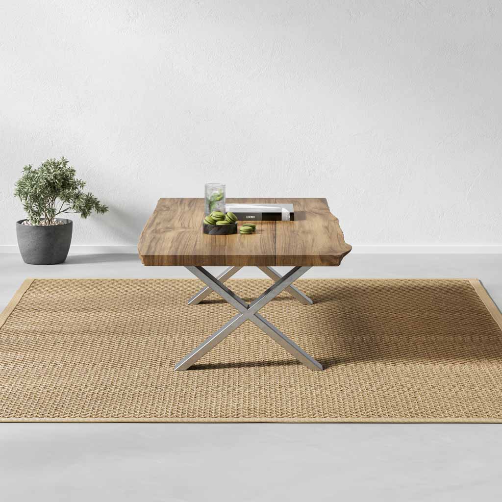 X-Frame Industrial legs | 35cm Coffee Table - Image 8